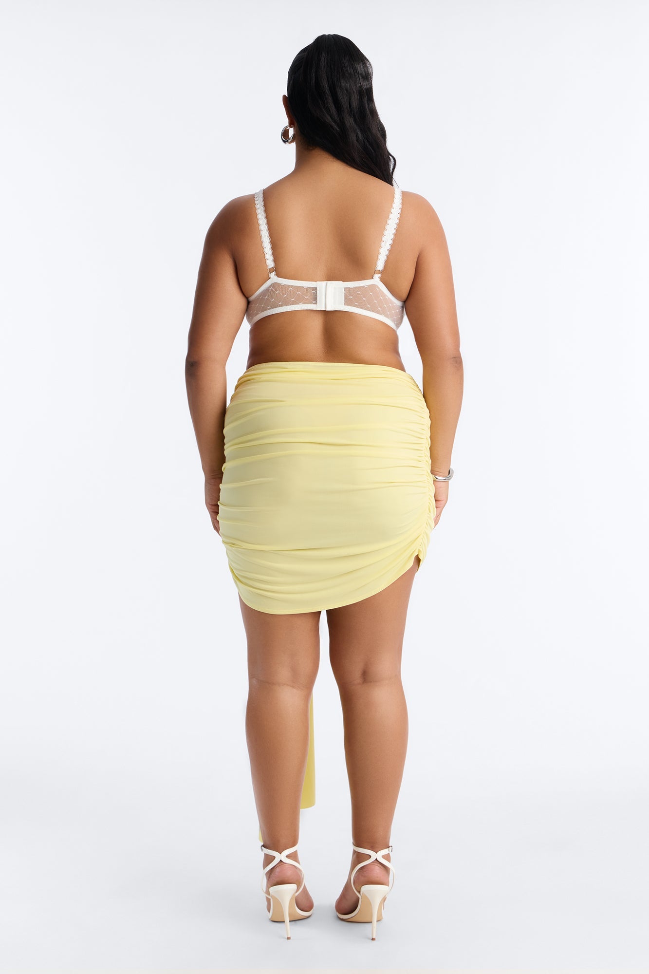 Untamed Draped Mini Skirt - Yellow