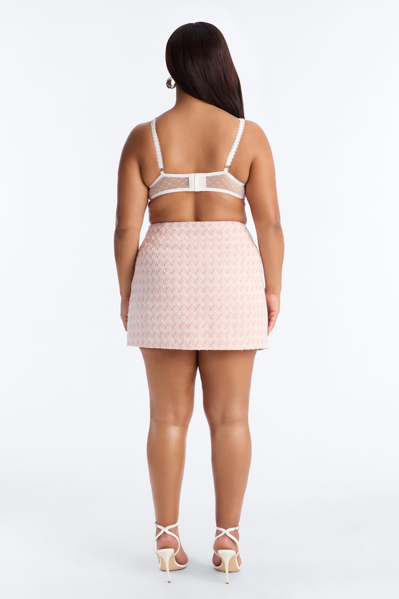 Tweed Romance Mini Skirt - Pink/combo