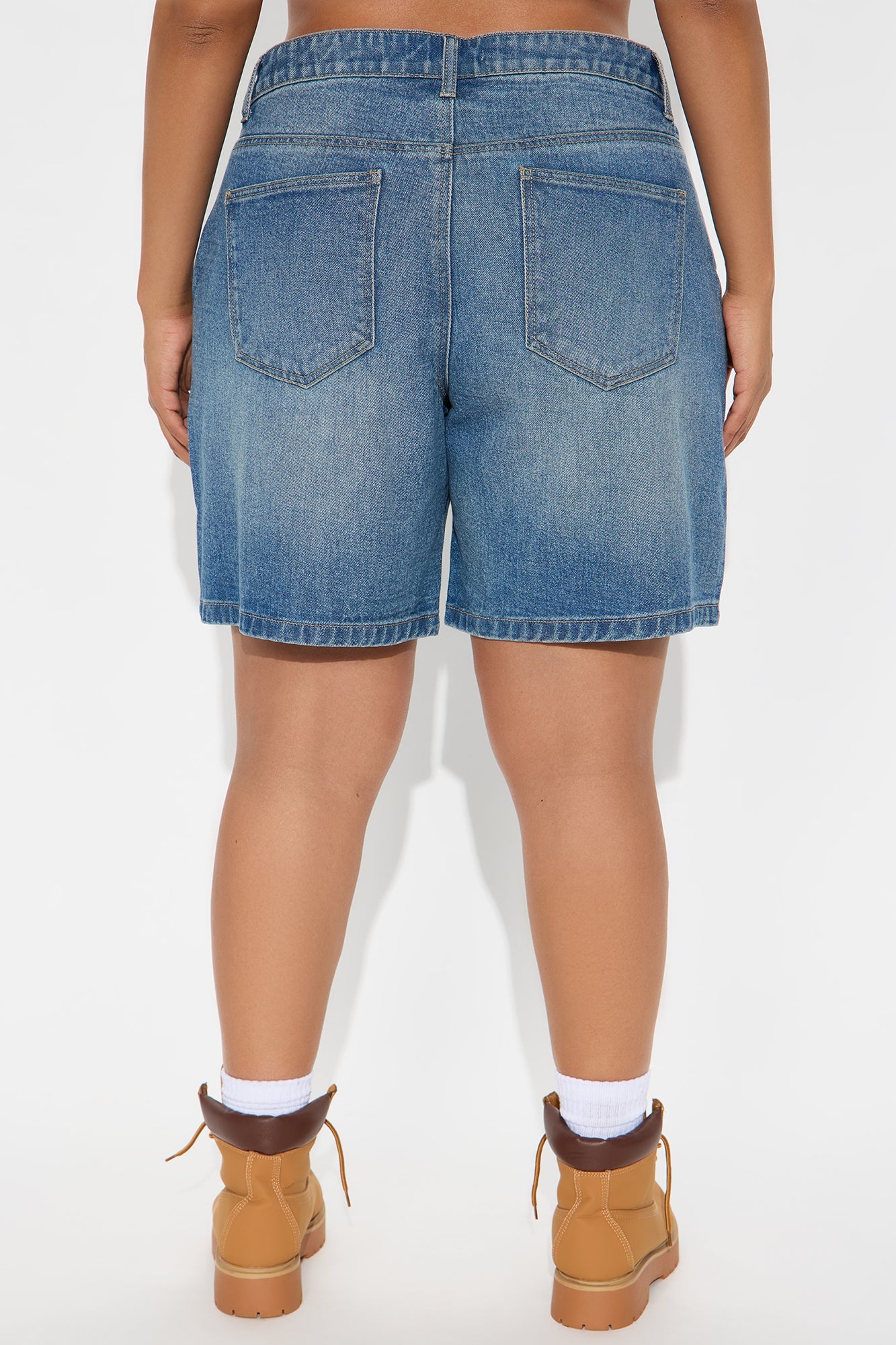All Day Non Stretch Denim Jorts - Medium Wash