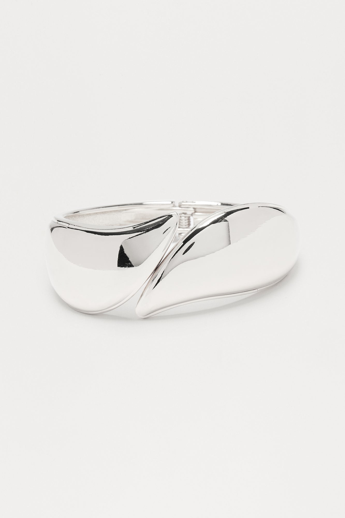 Welded Edge Cuff Bracelet - Silver