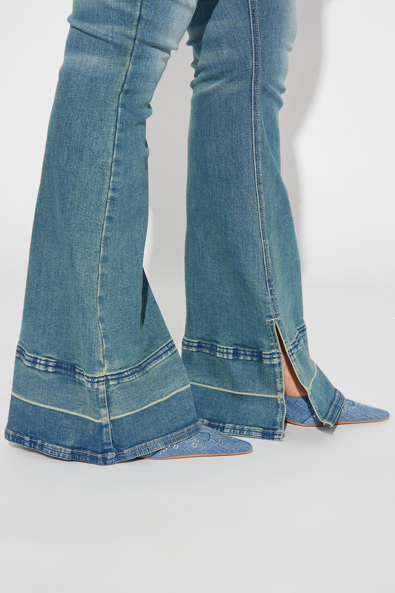 Playing Games Denim Jumpsuit - Denim