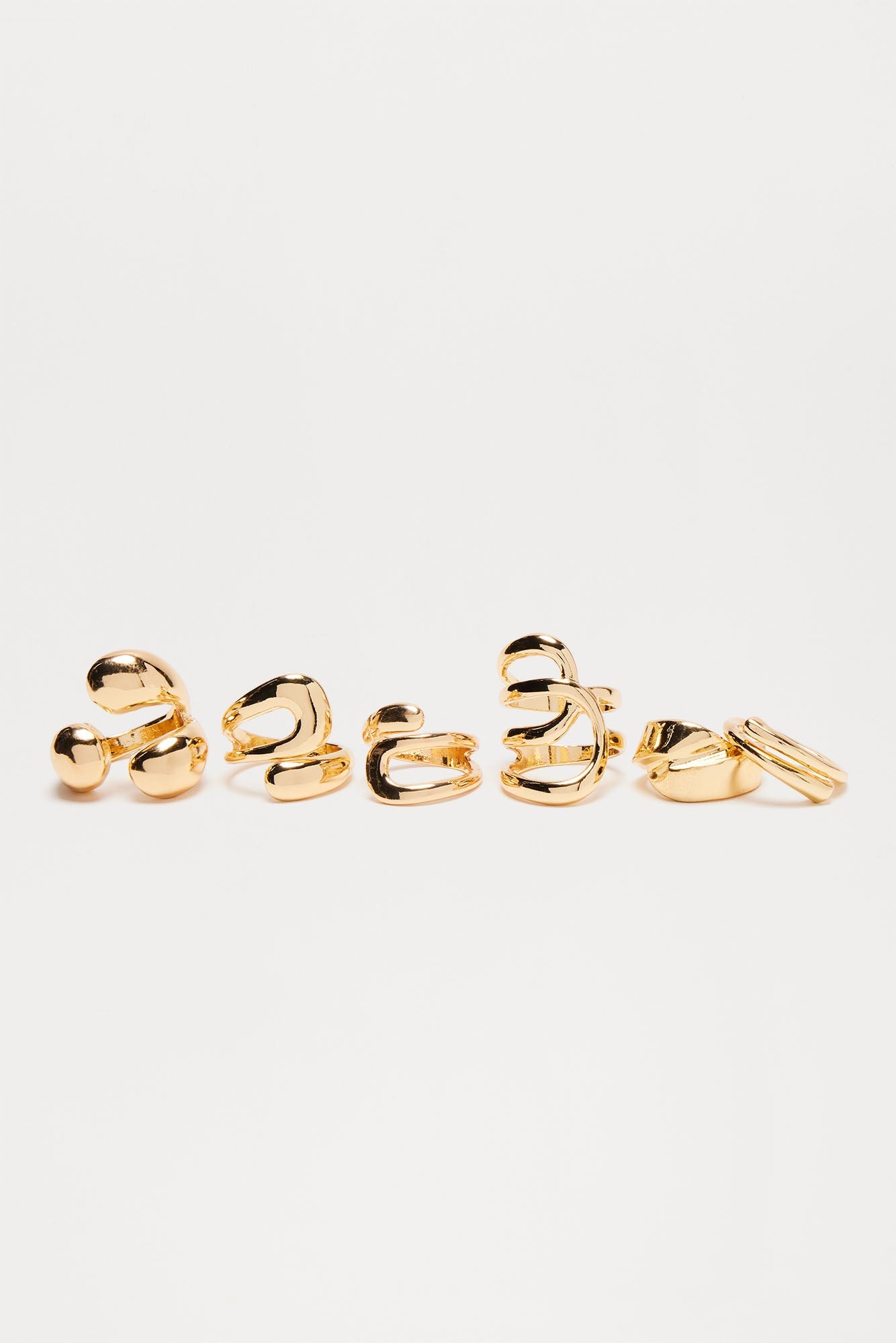 Lost Your Chance 6 Piece Ring Set - Gold