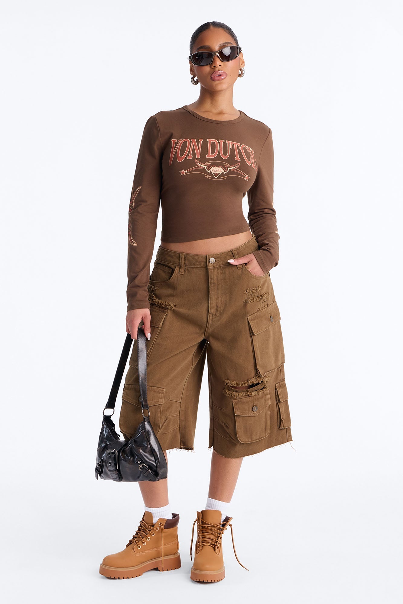 Don't Make Me Wait Cargo Bermuda Short - Olive