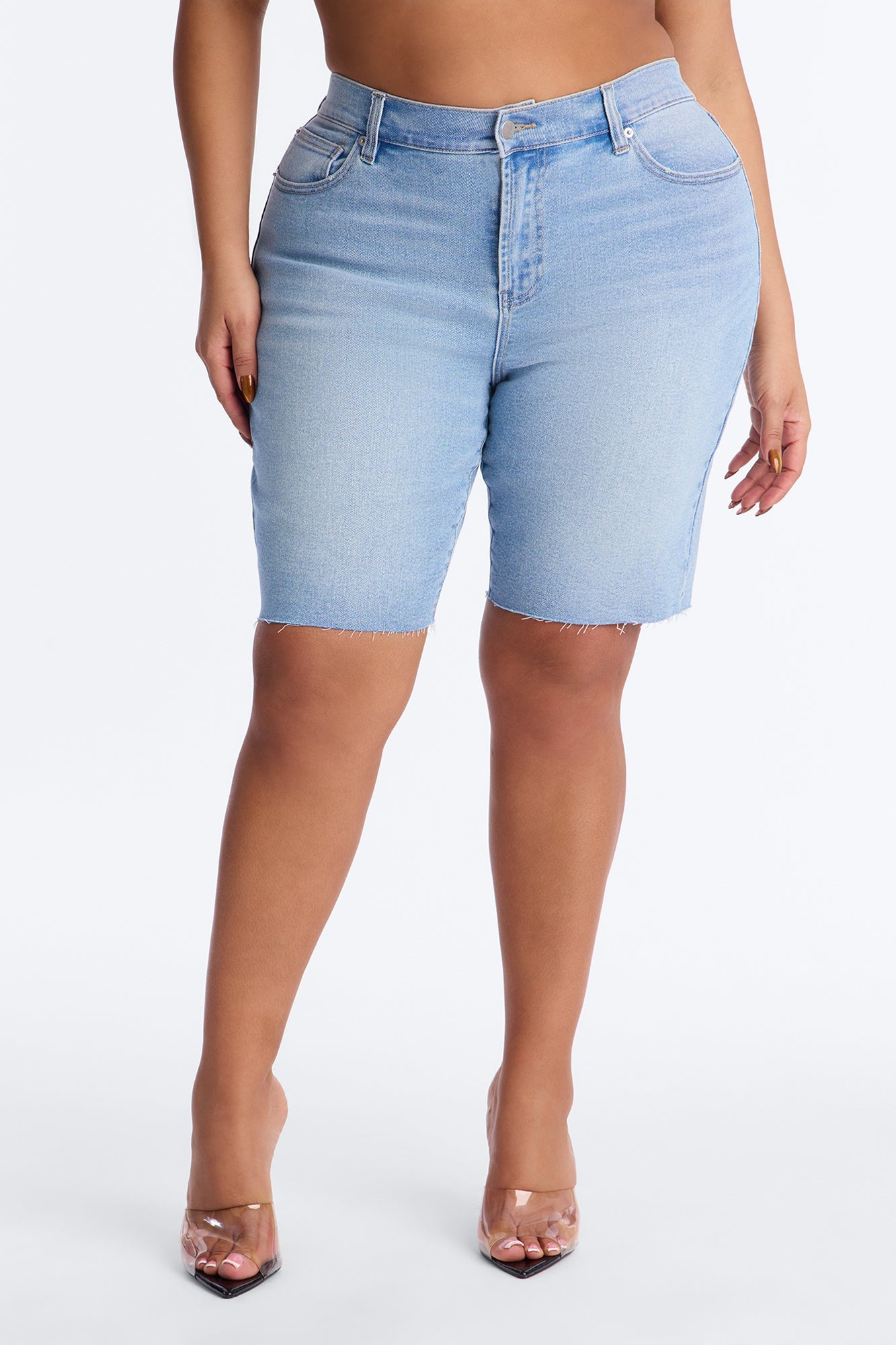 Carlsbad Bermuda Denim Shorts - Light Wash