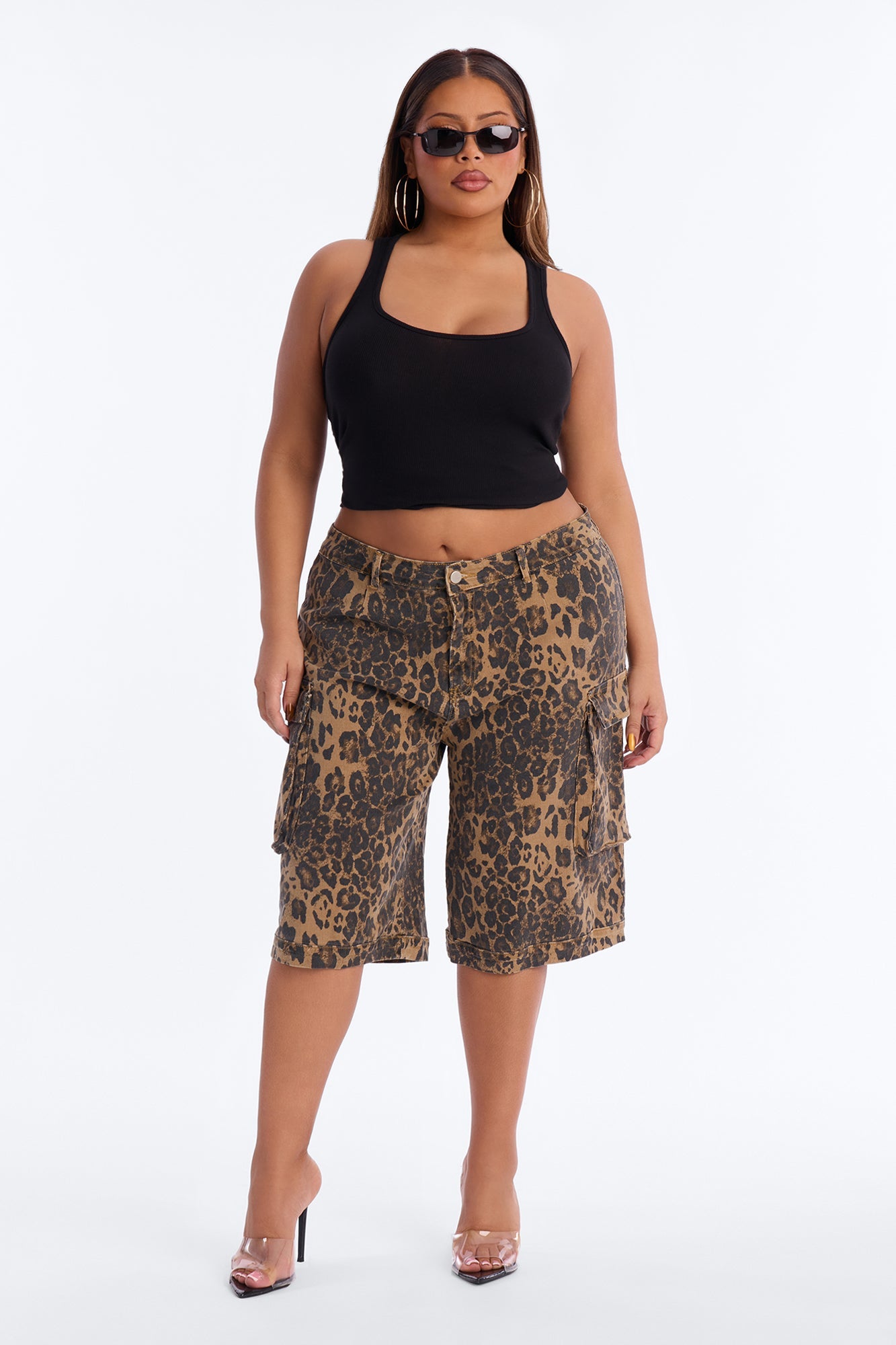 Sneak Attack Leopard Cargo Bermuda Short - Leopard