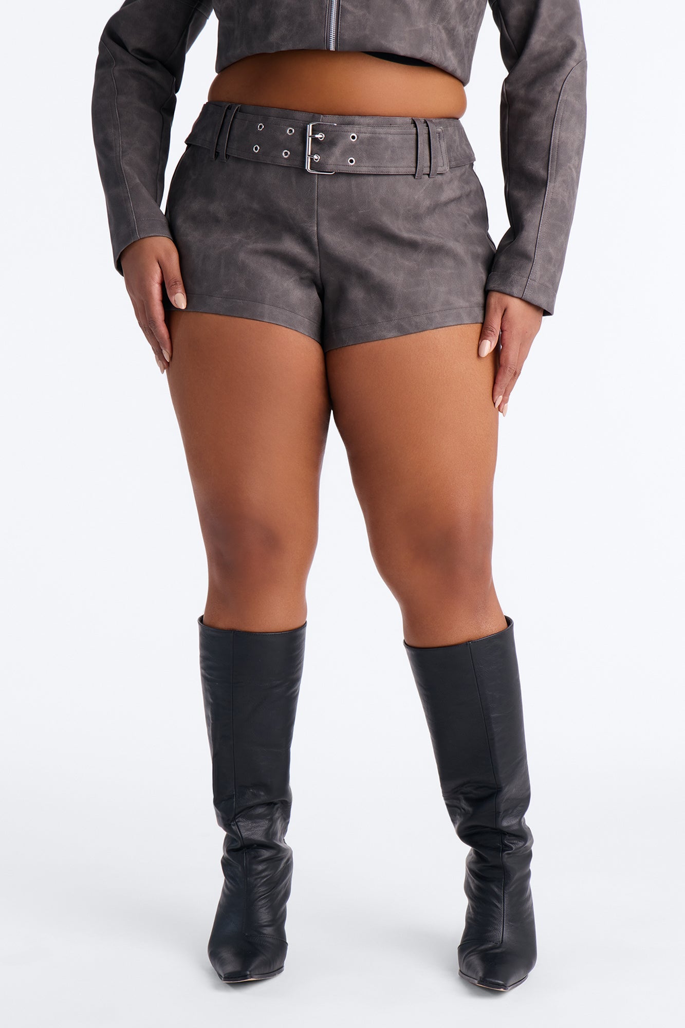 Simone Belted Micro Short - Black