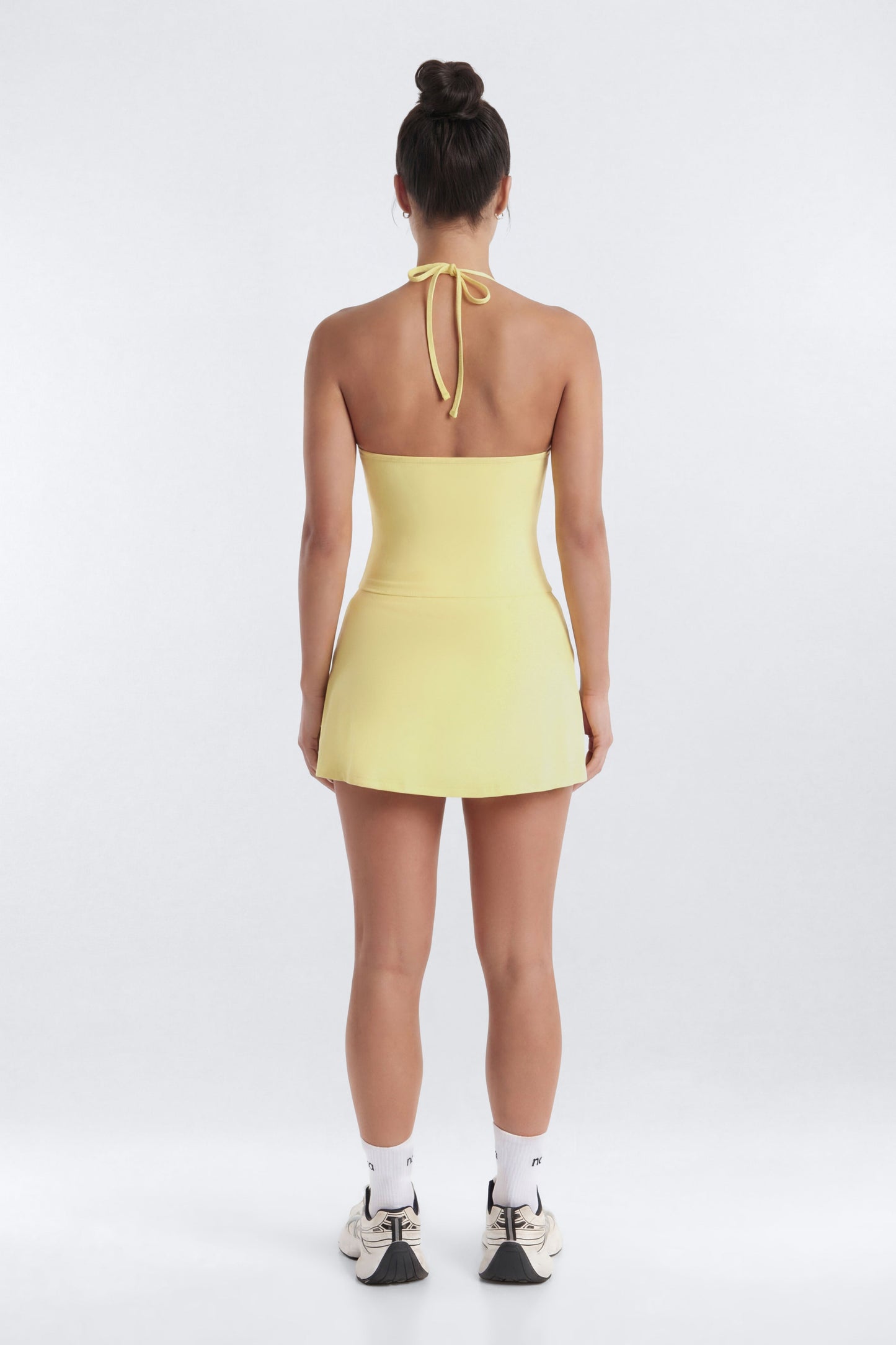 CloudForm™ Front Wrap Sports Mini Skort - Yellow