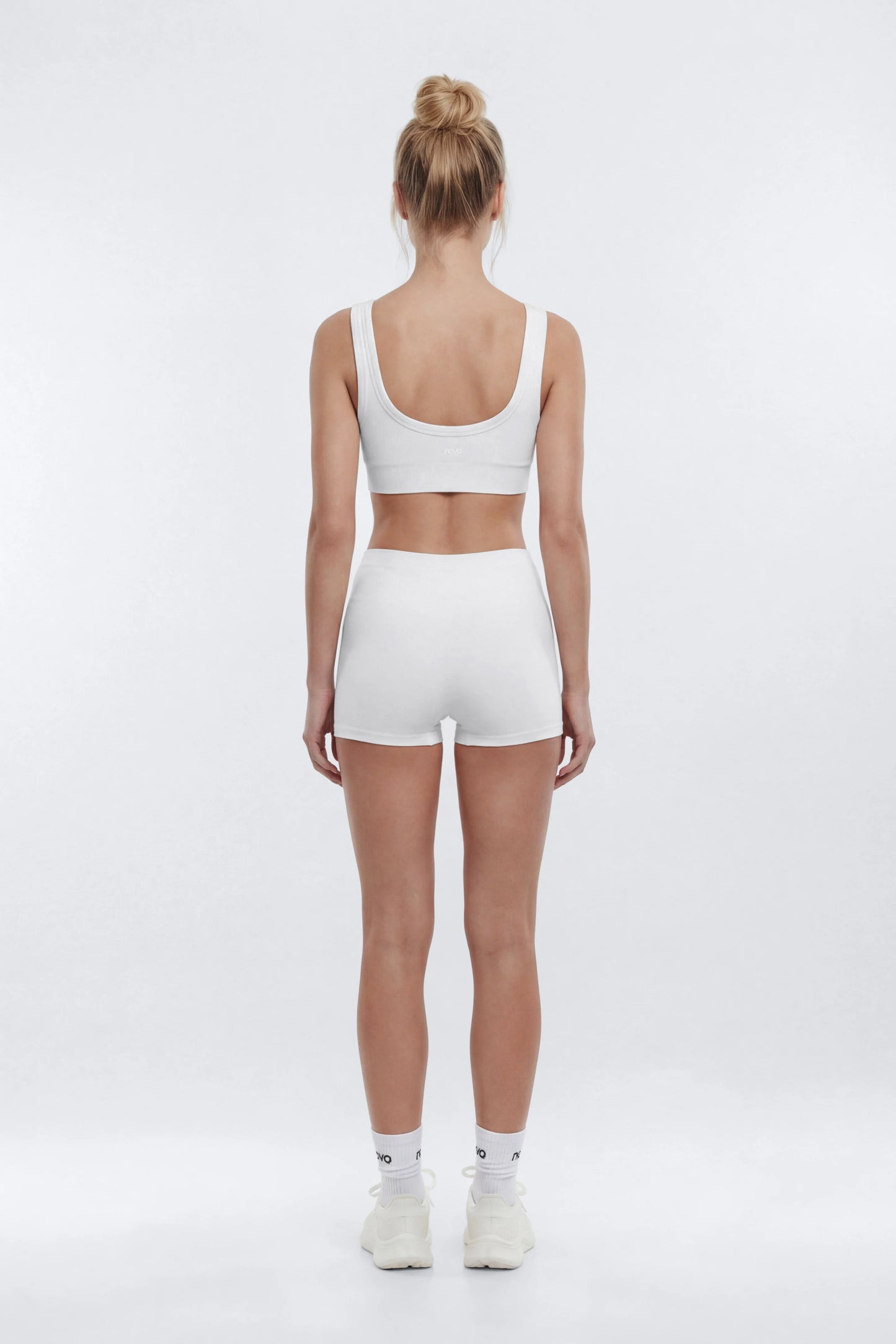 CottonFlex™ 4″ Sports Biker Short - White