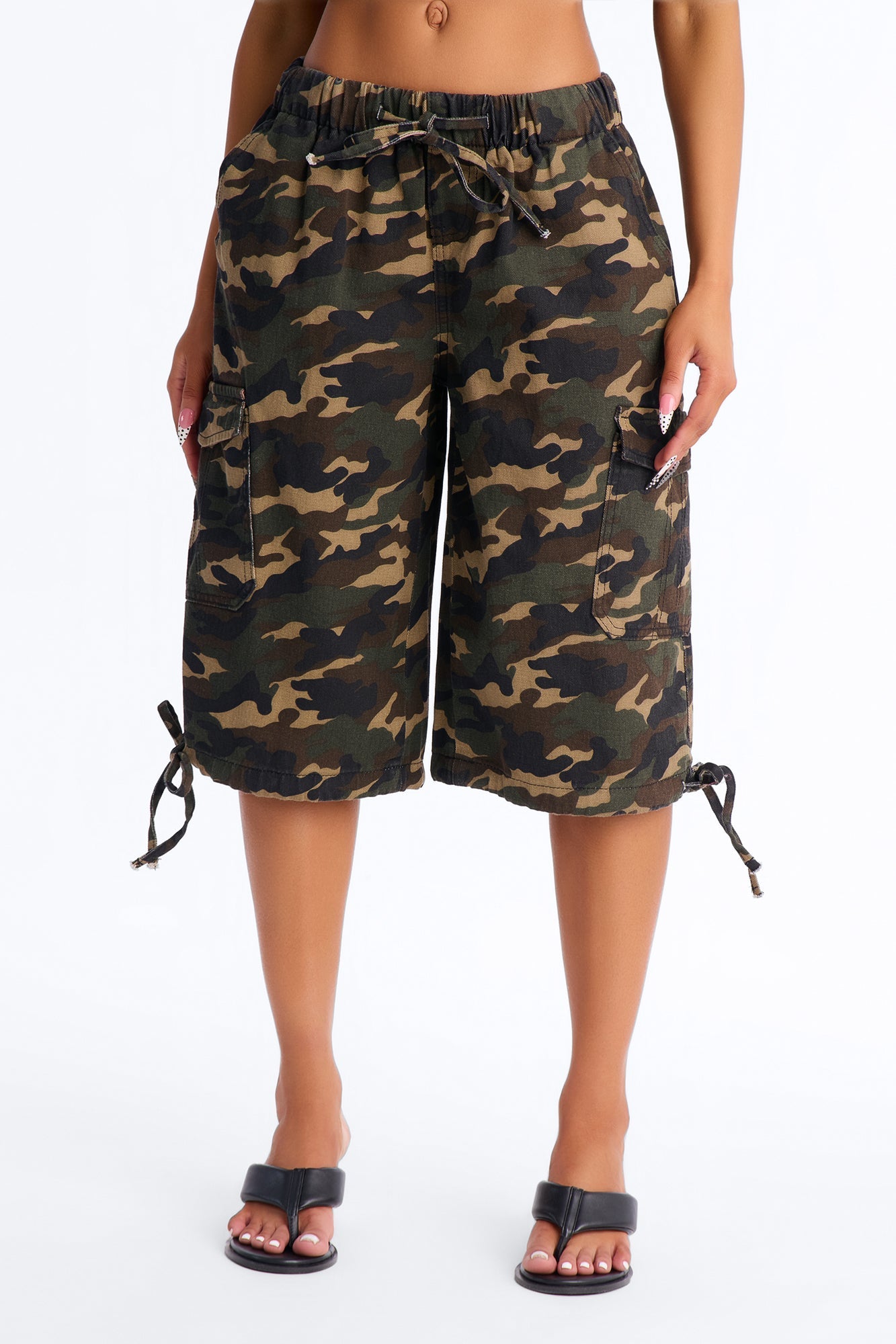 Hidden Agenda Camouflage Bermuda Short 14″ - Camouflage