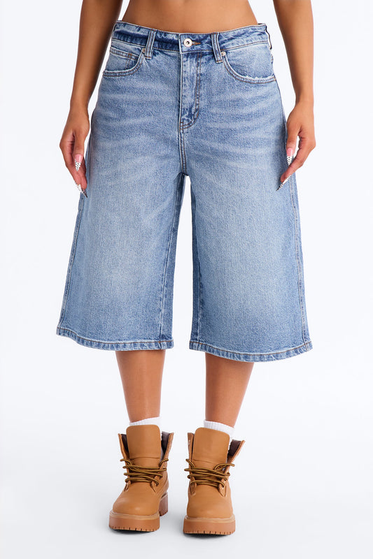 Brighton Basic Denim Jorts - Medium Wash