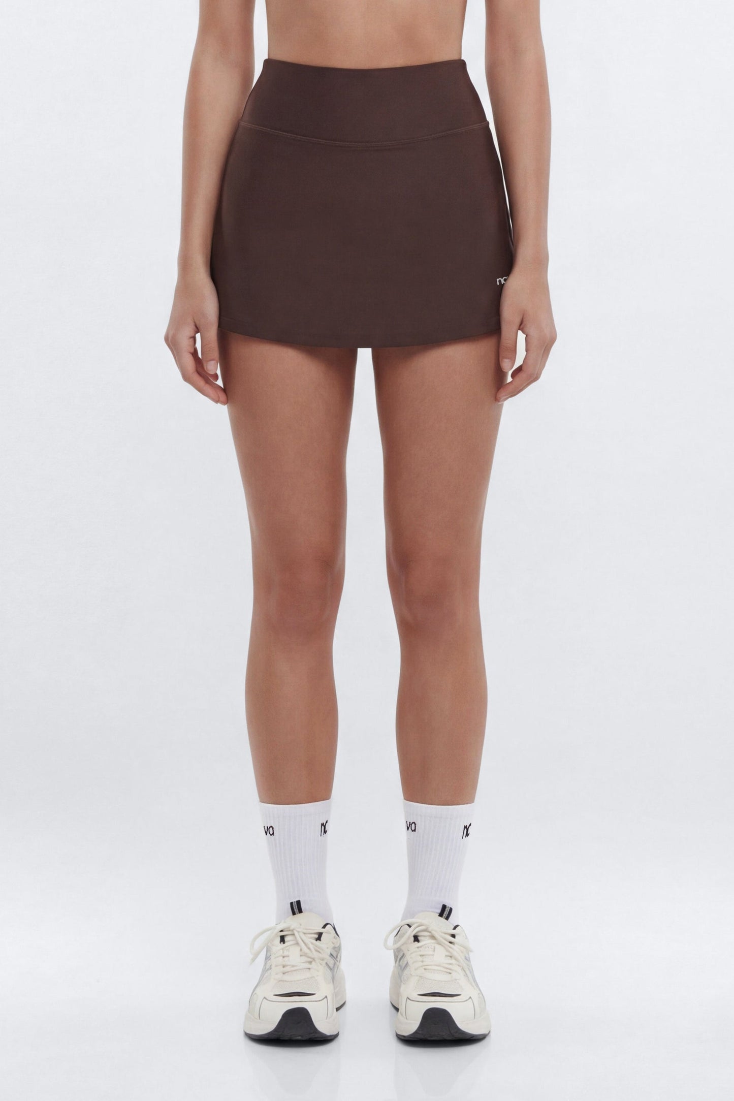 AirSculpt™ Mid Rise Mini Skort - Brown