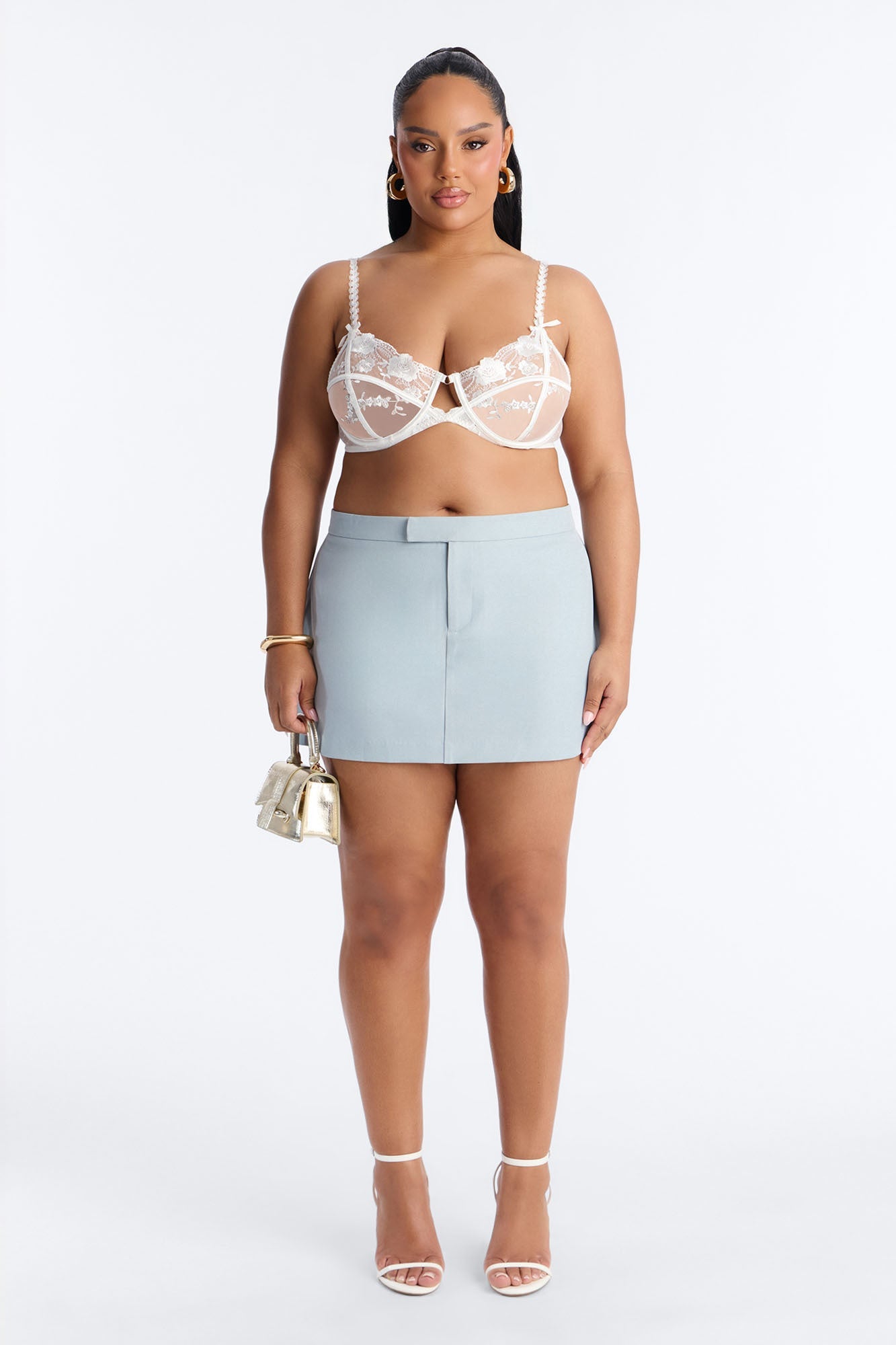 Eternal Muse Micro Mini Skort - Light Blue