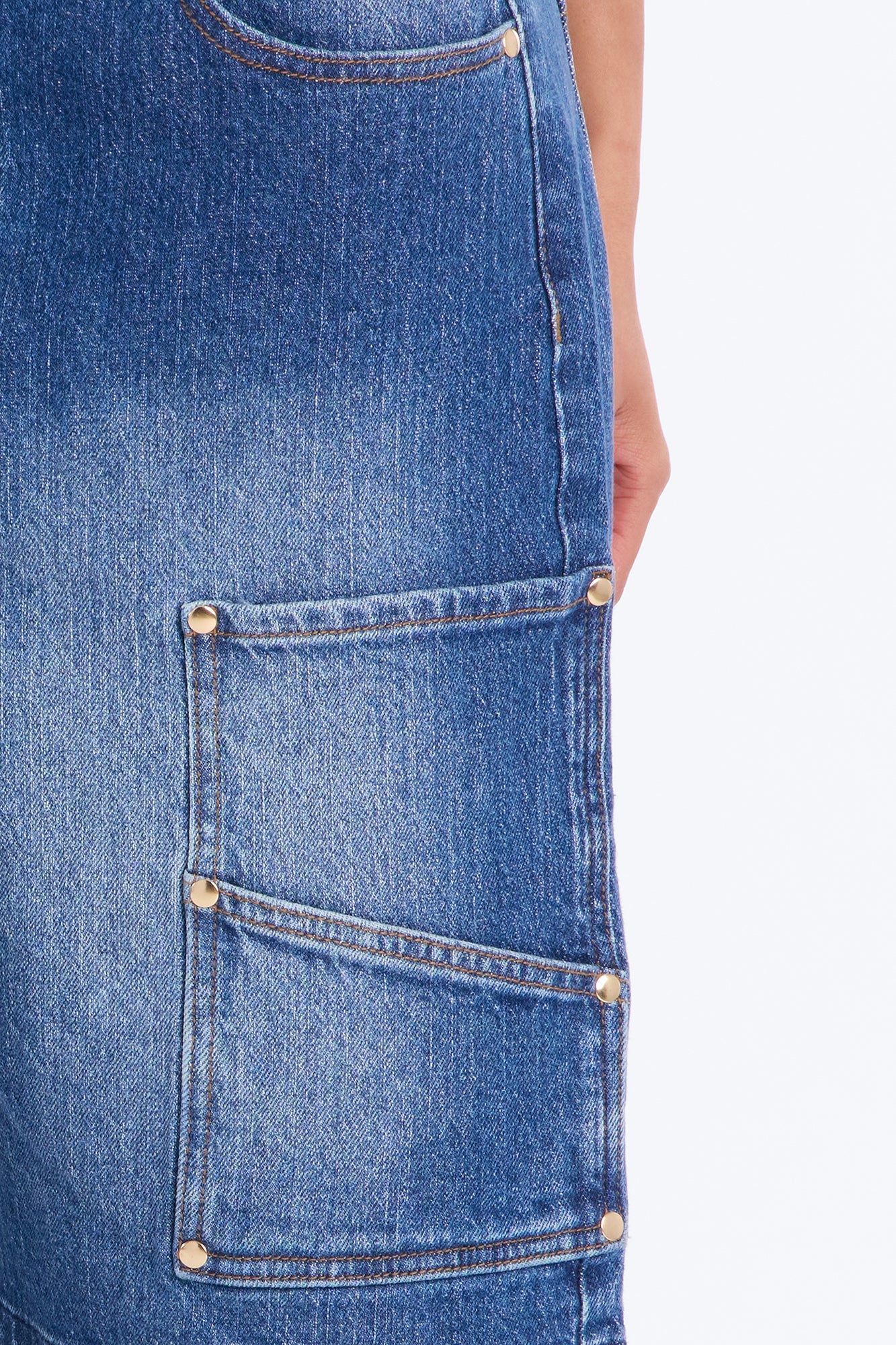 Westbury Utility Denim Jorts - Dark Wash
