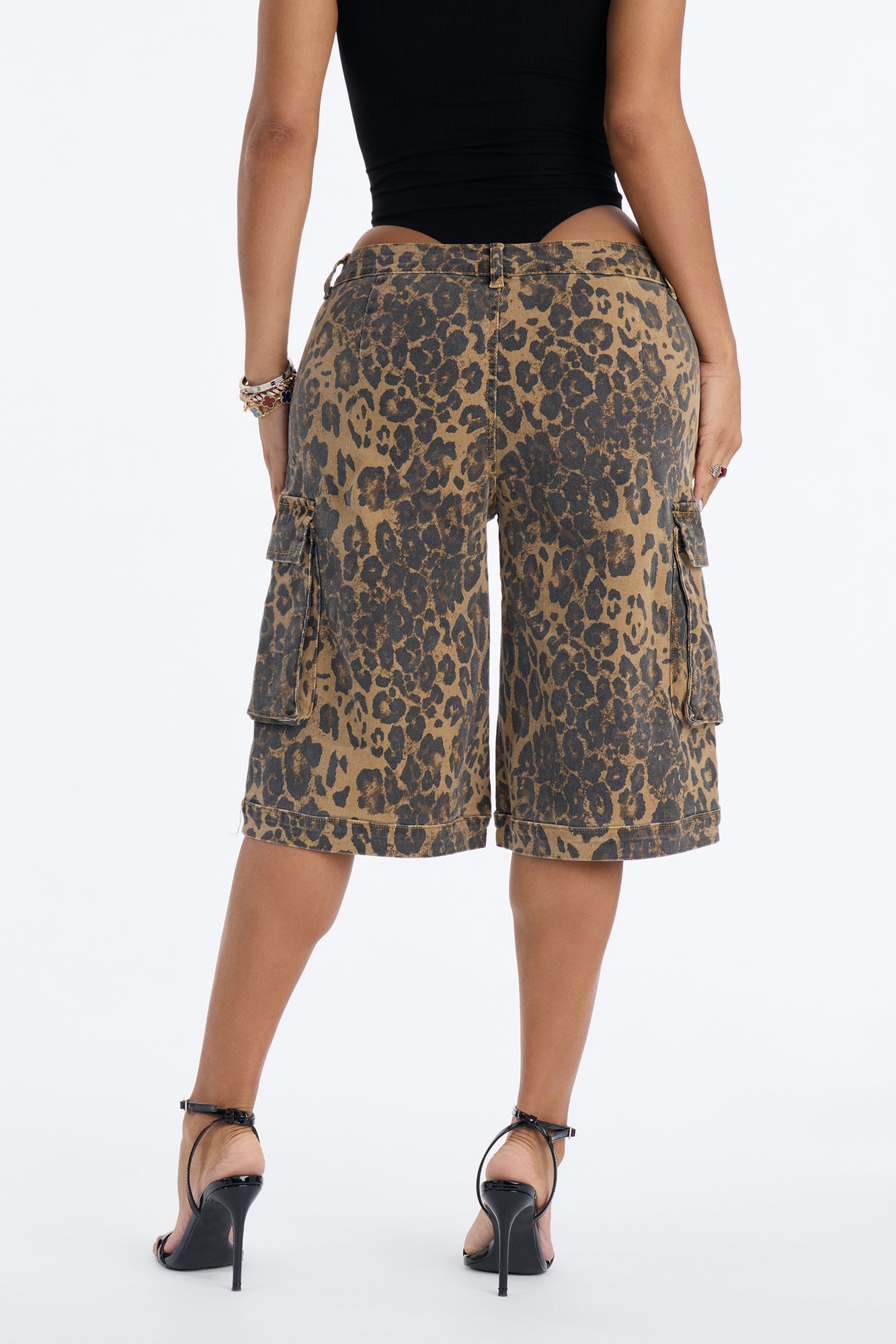 Sneak Attack Leopard Cargo Bermuda Short - Leopard