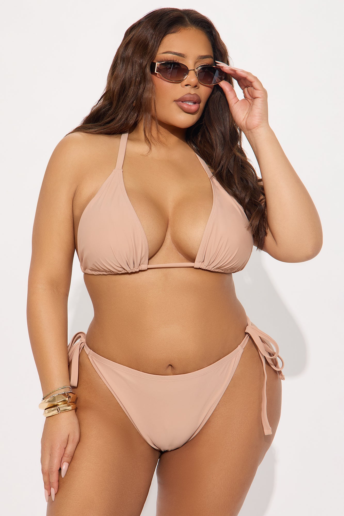 Maui Mix And Match Triangle Bikini Top - Mocha