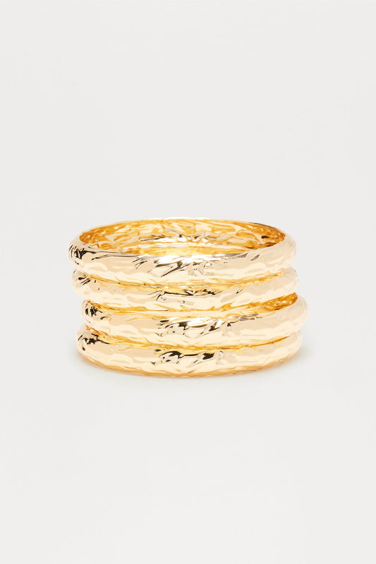 Lore 4 Piece Bracelet Set - Gold