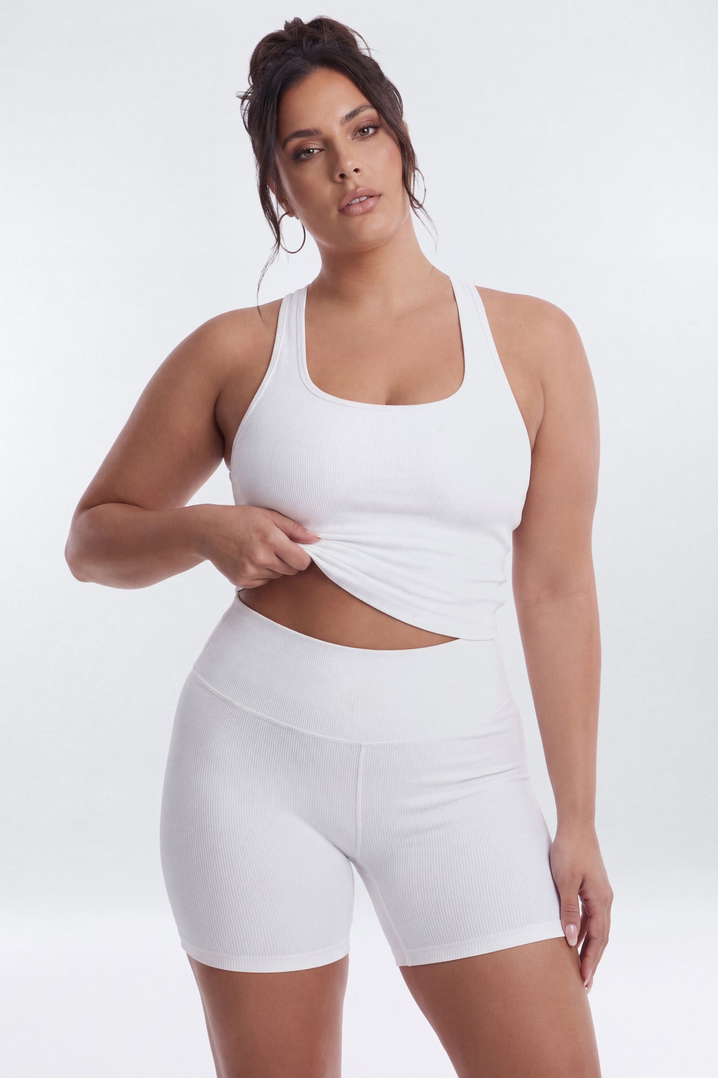 SeamlessLift™ 5″ High Rise Biker Short - Bright White