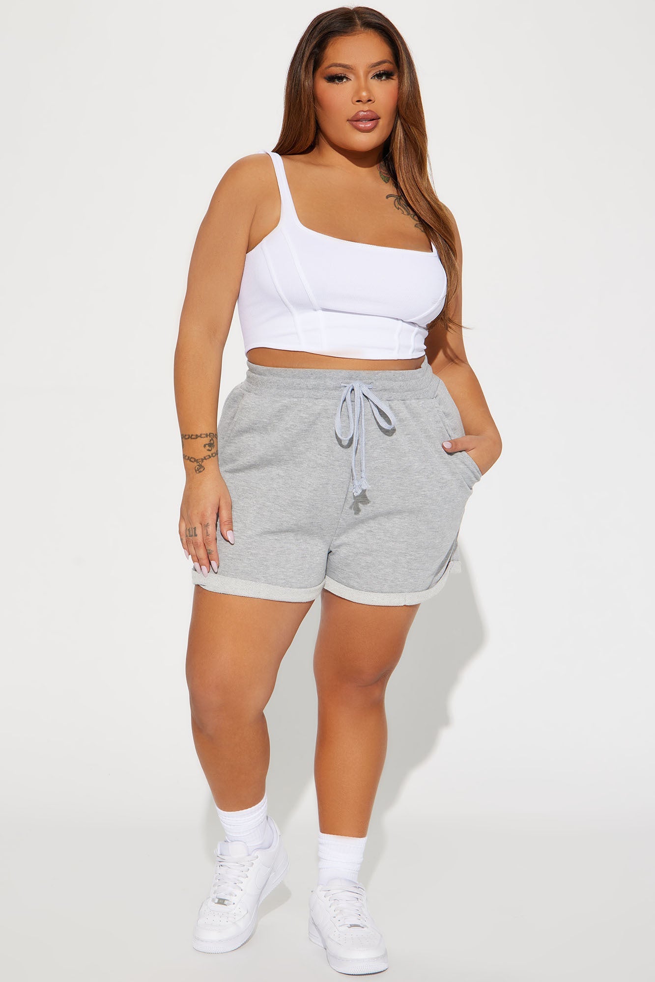 Gracie Shorts - Heather Grey