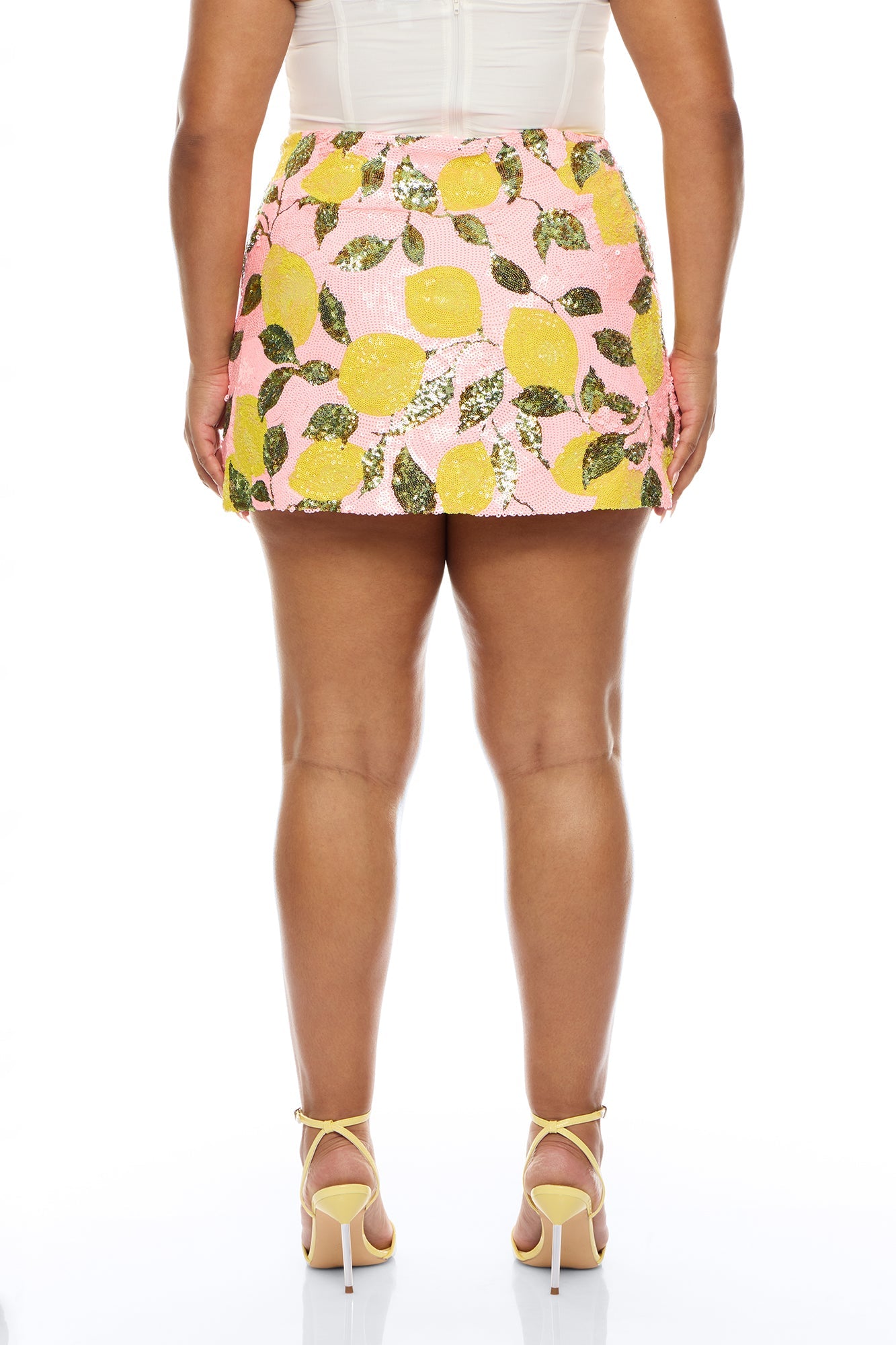 Leah Sequin Mini Skirt - Pink/combo