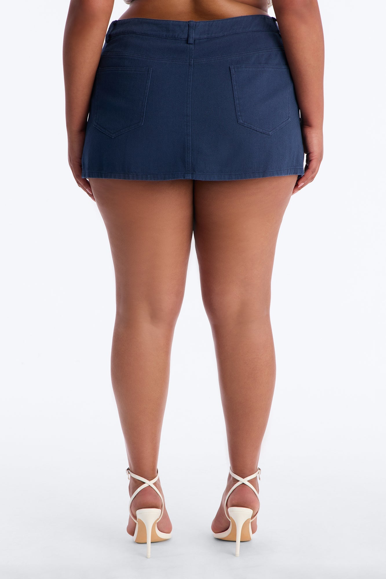 Friday Night Lights Studded Twill Mini Skort - Navy