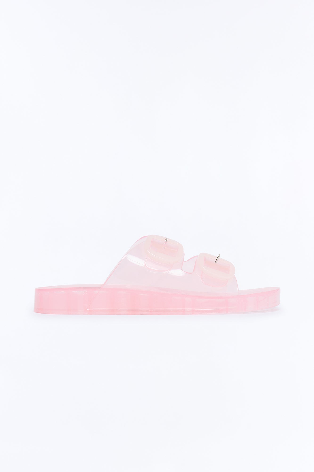 Allie Double Buckle Slides - Pink