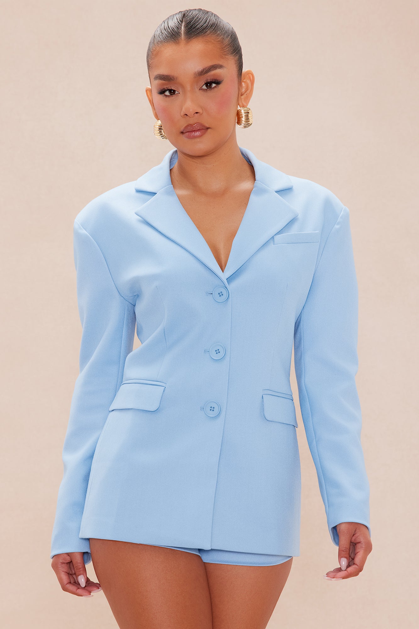 Chandler Blazer - Dusty Blue