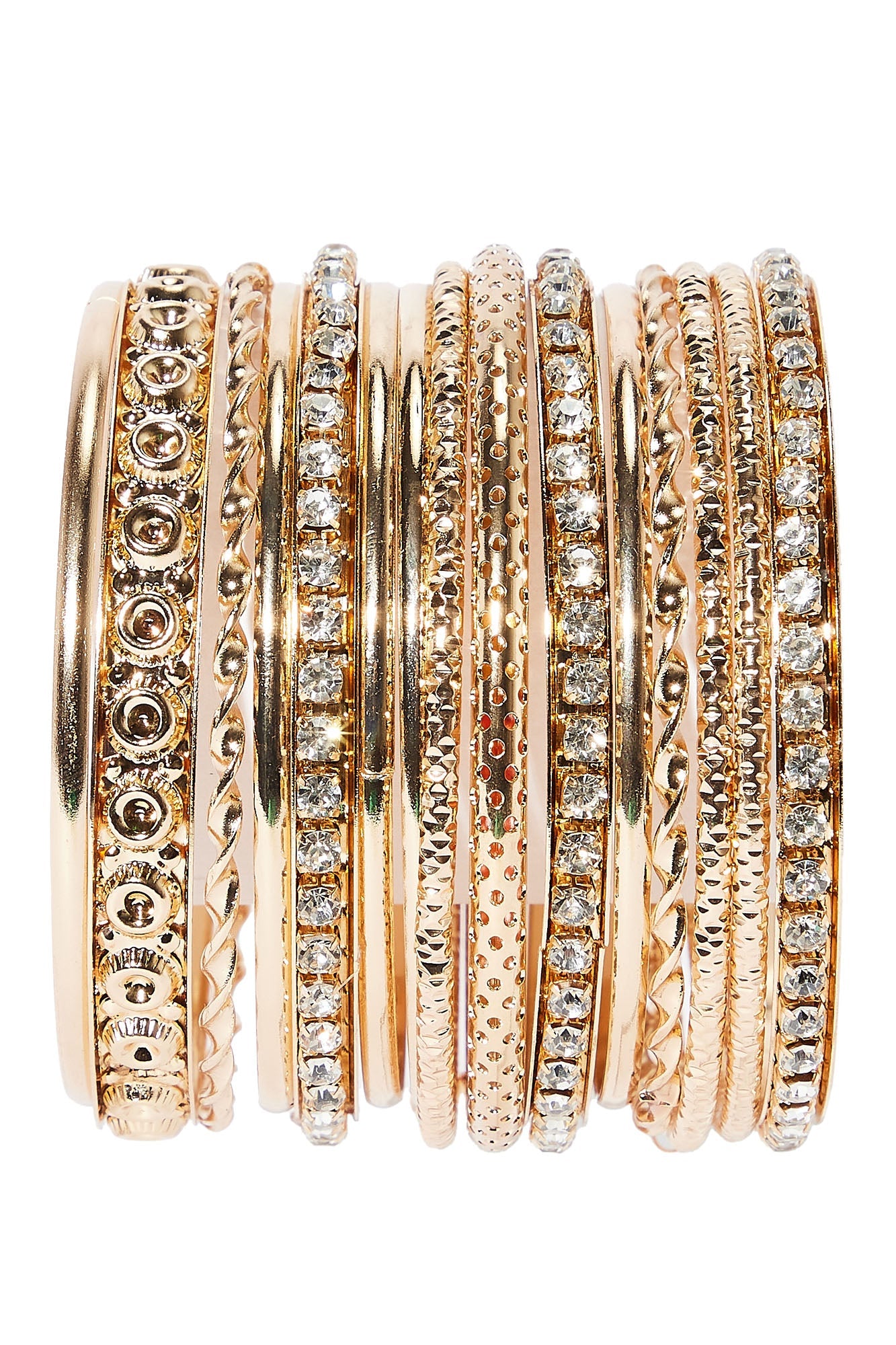 Summer Baby 14 Piece Bangle Set - Gold