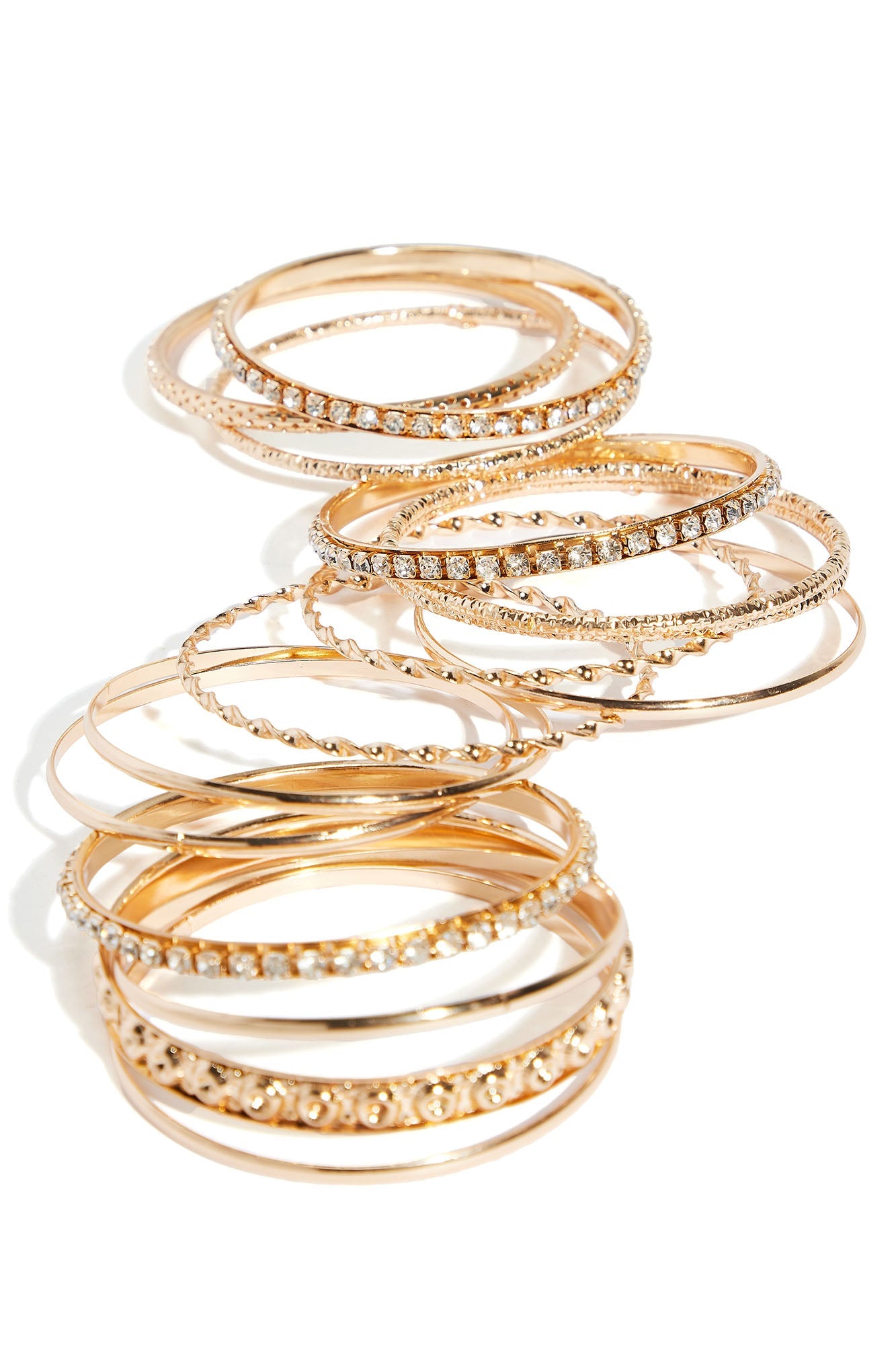 Summer Baby 14 Piece Bangle Set - Gold
