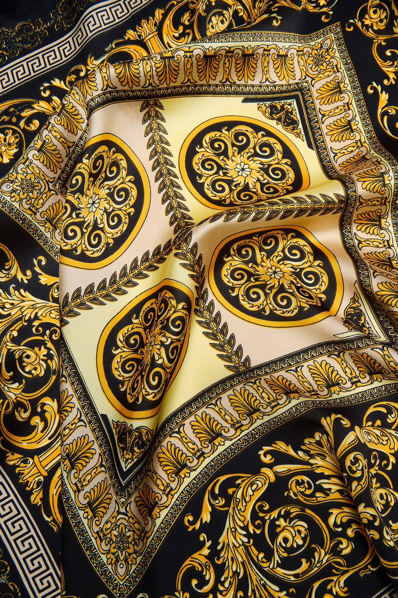 Luxury State Of Mind Silky Head Scarf - Black