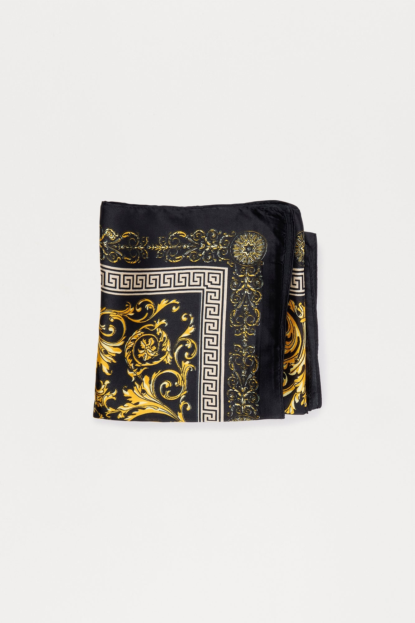 Luxury State Of Mind Silky Head Scarf - Black