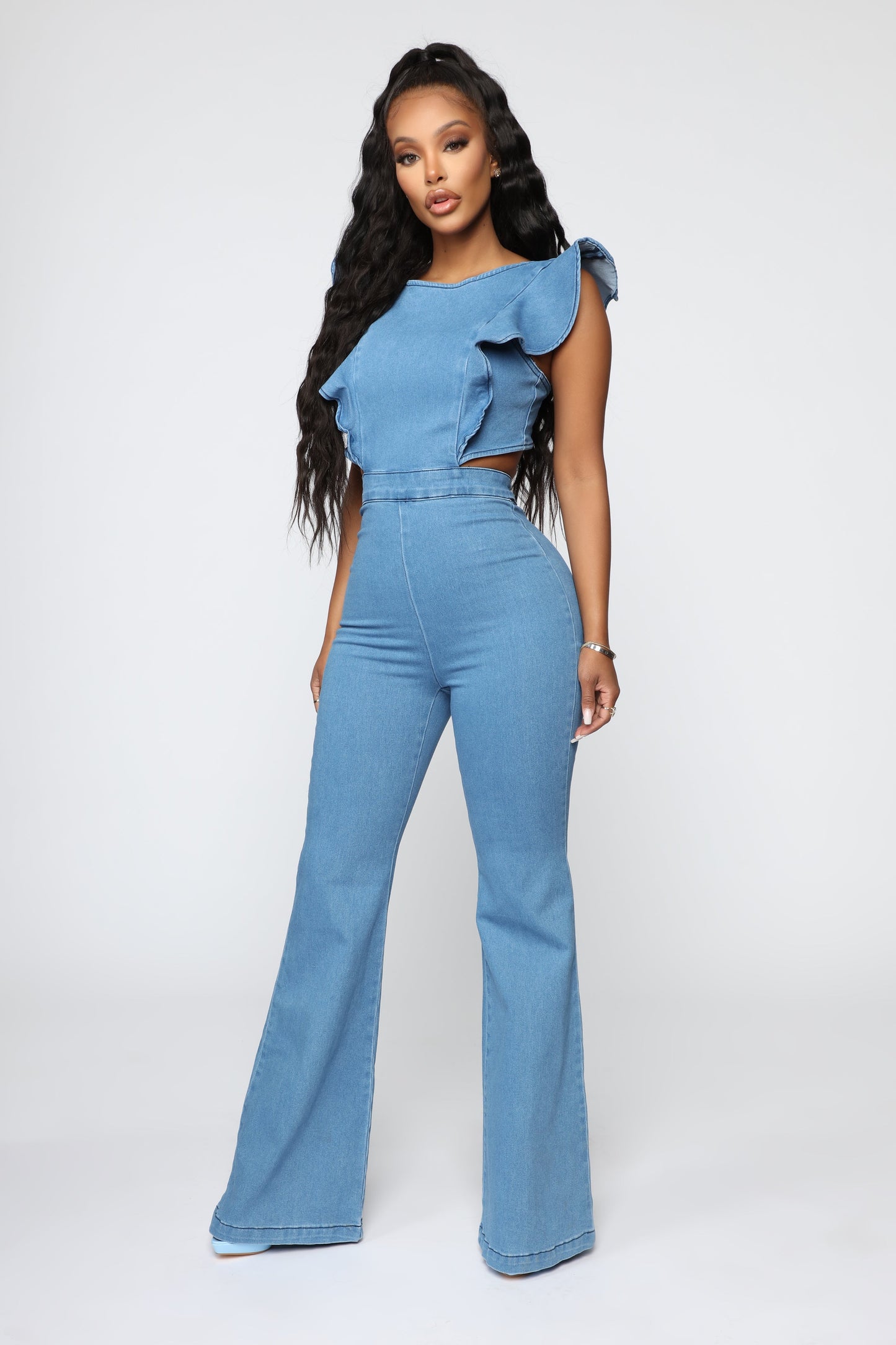 Janis Denim Jumpsuit - Medium Wash