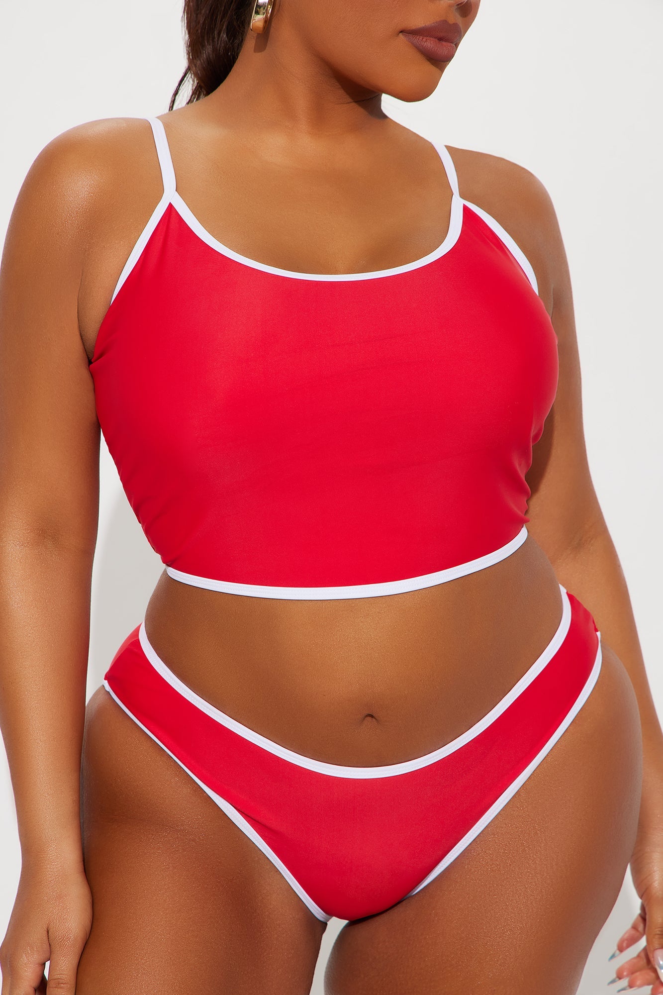 Honolulu Tankini 2 Piece Bikini - Red