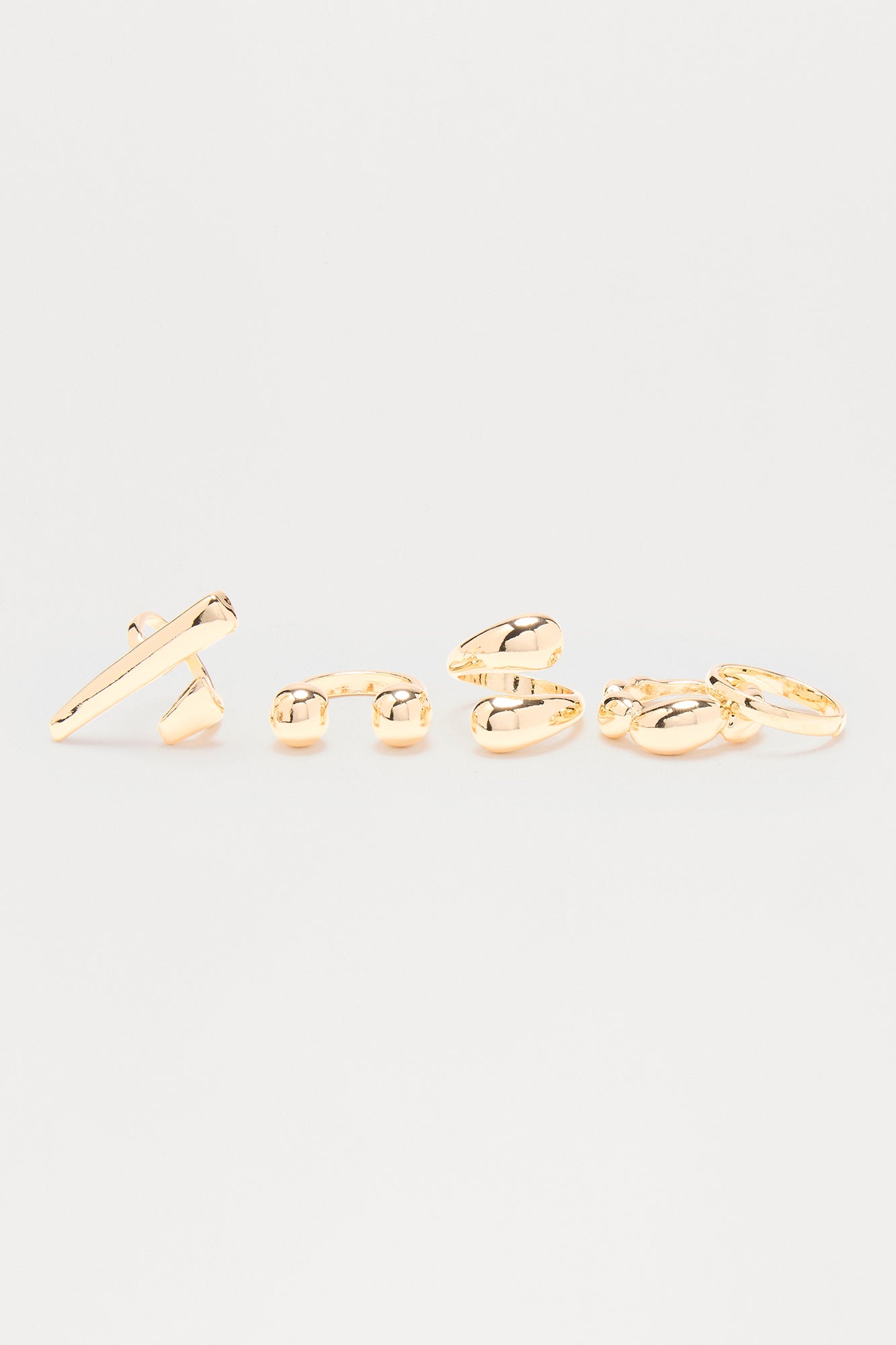 VIP Pass 5 Piece Multi Ring Set - Gold