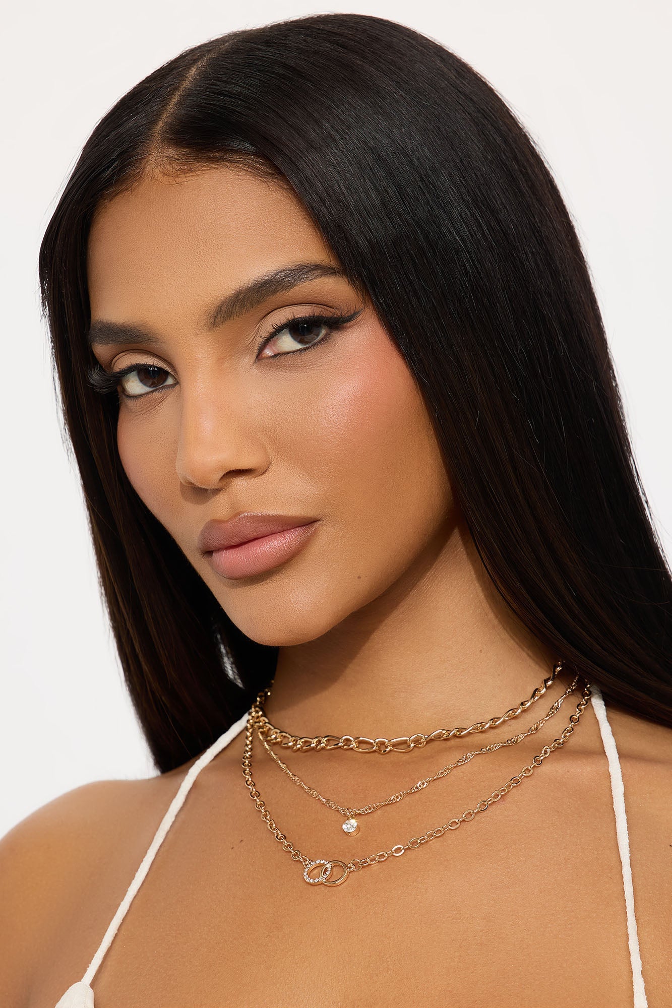 Infinite Glam Layered Necklace - Gold