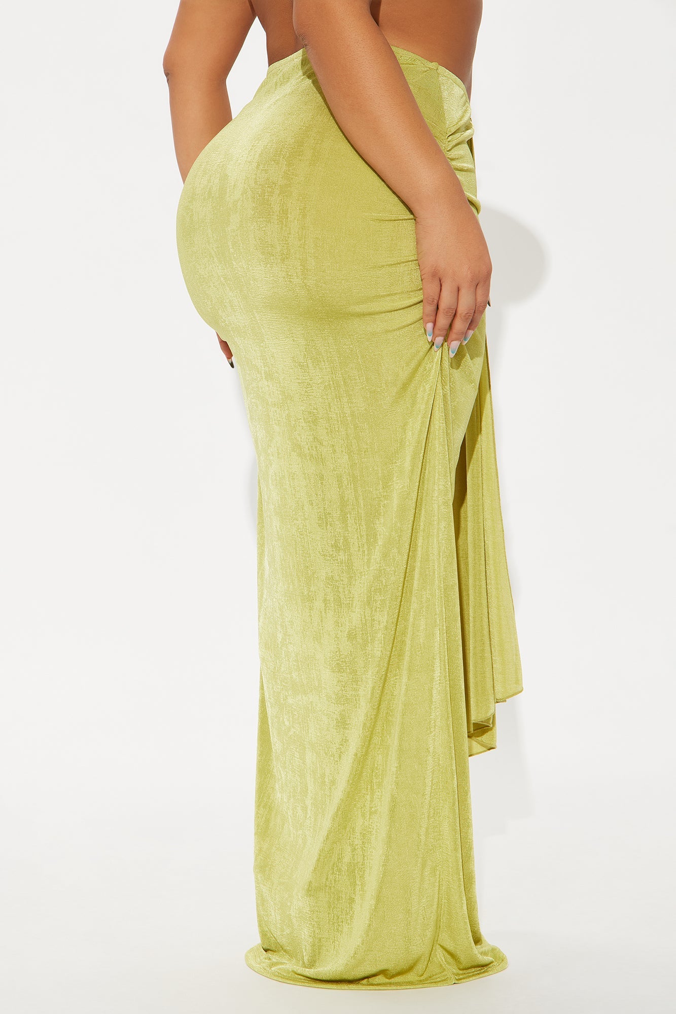 Let's Getaway Slinky Knit Maxi - Green