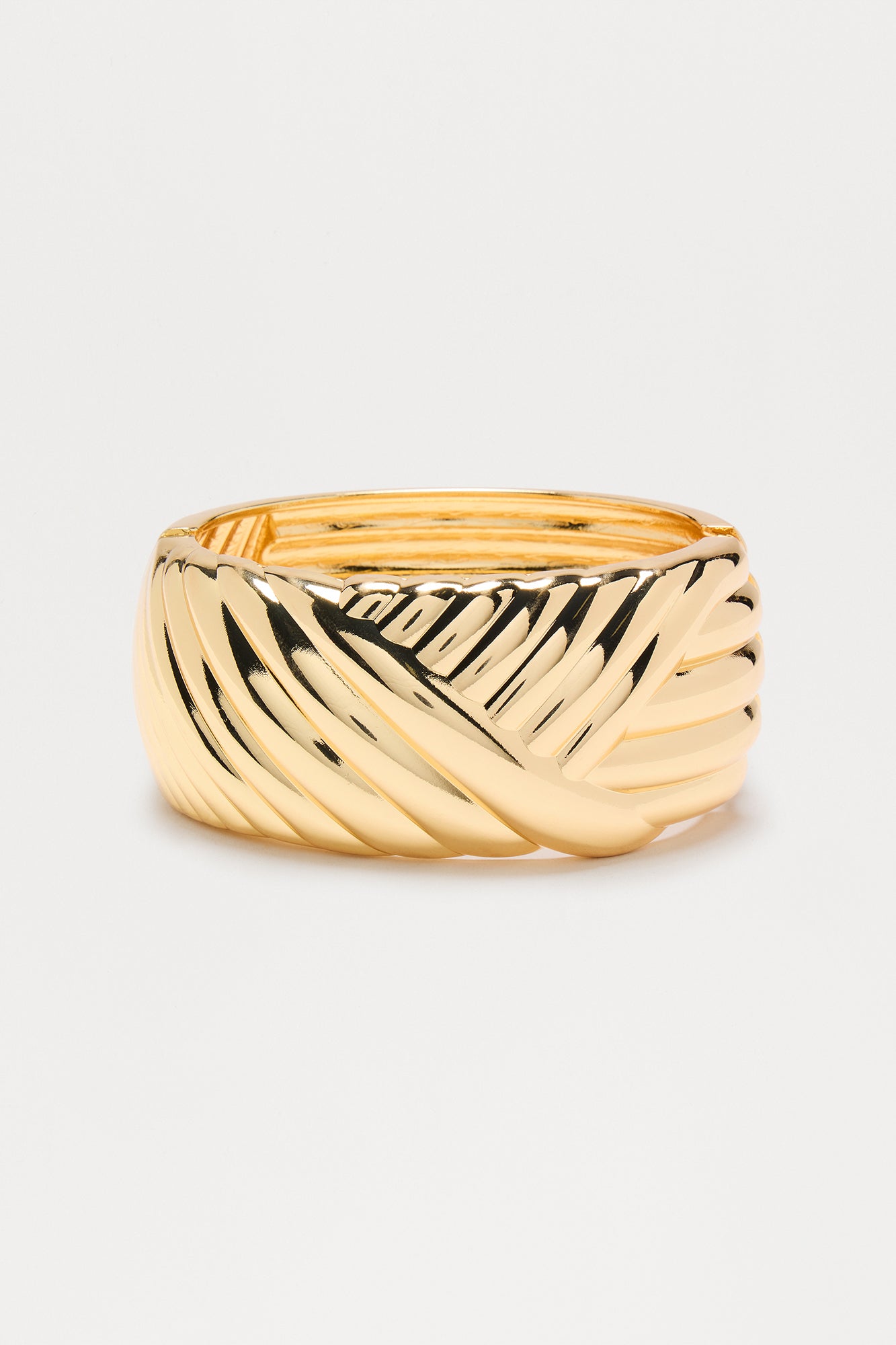 Clasped Cuff Bracelet - Gold