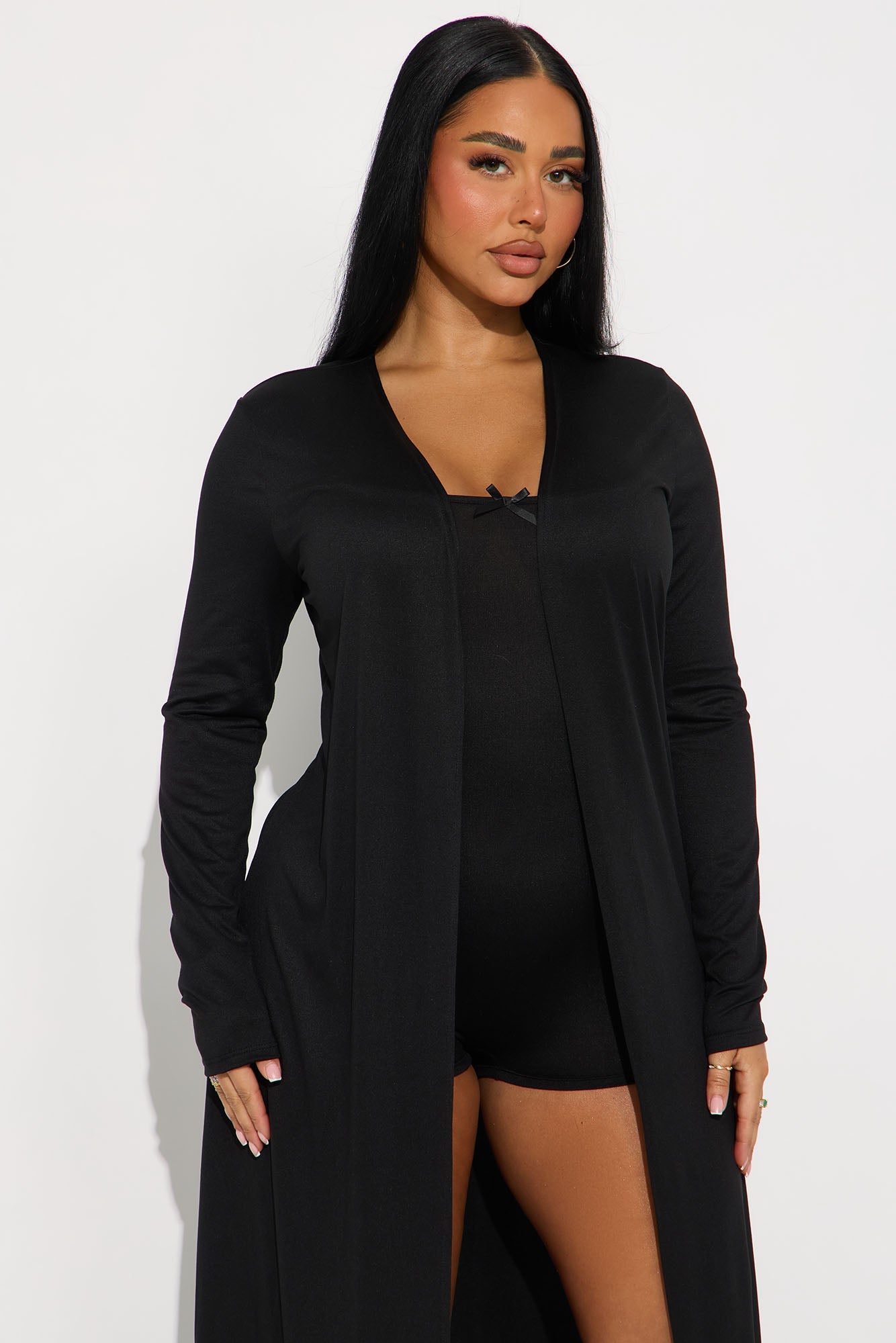 Here To Stay 2 Piece Romper - Black
