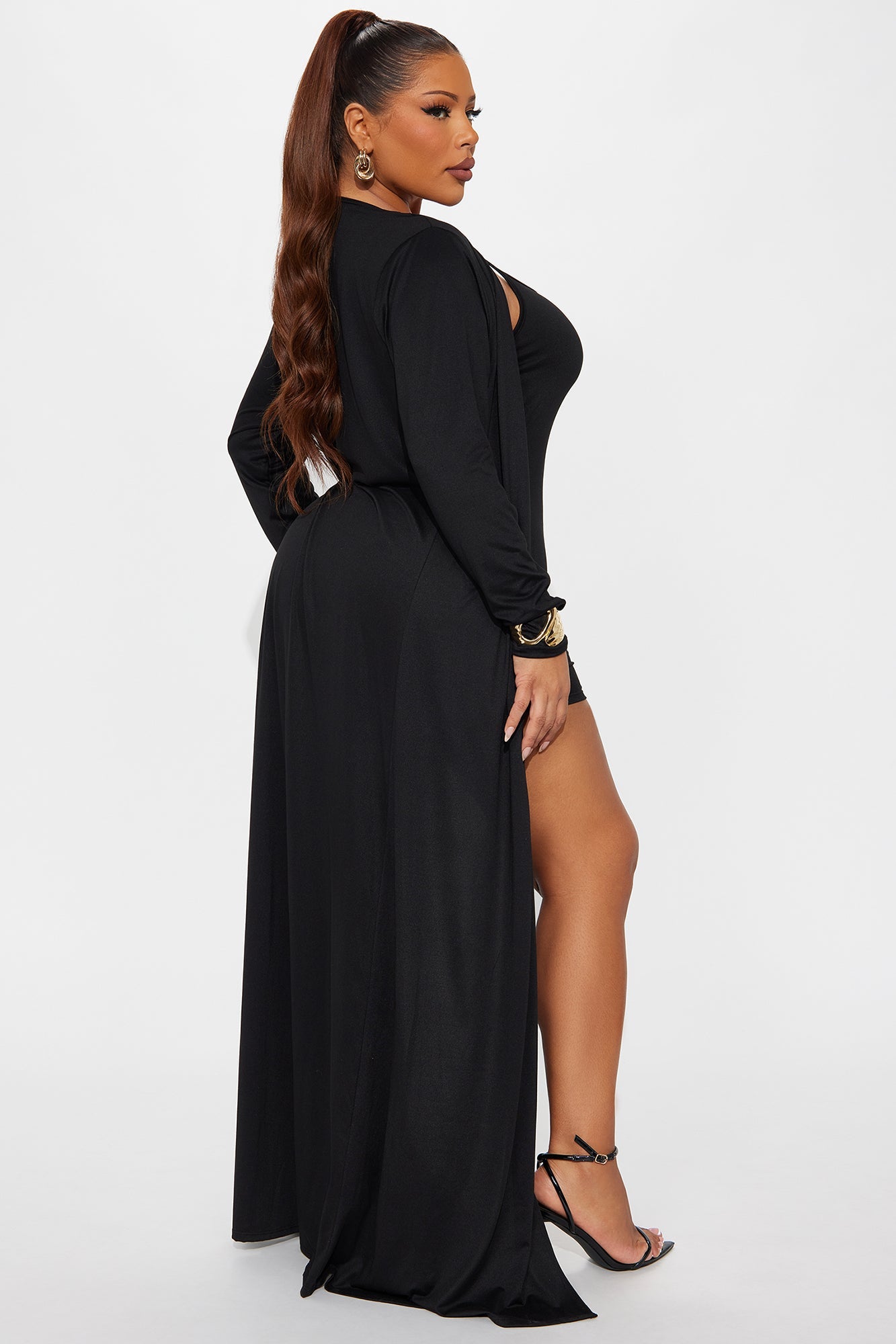 Here To Stay 2 Piece Romper - Black