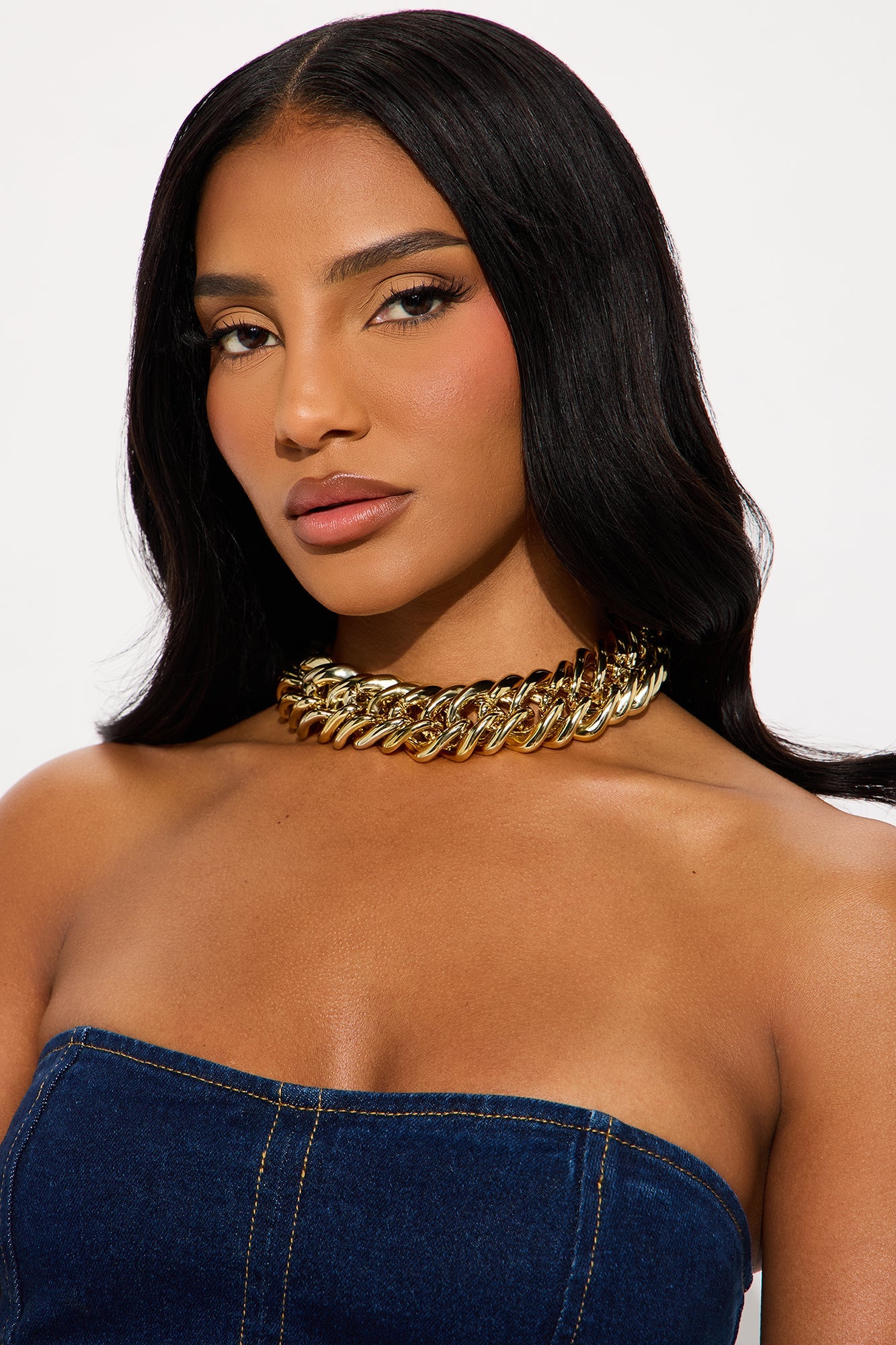 Life In Luxury Single Chain Necklace - Gold