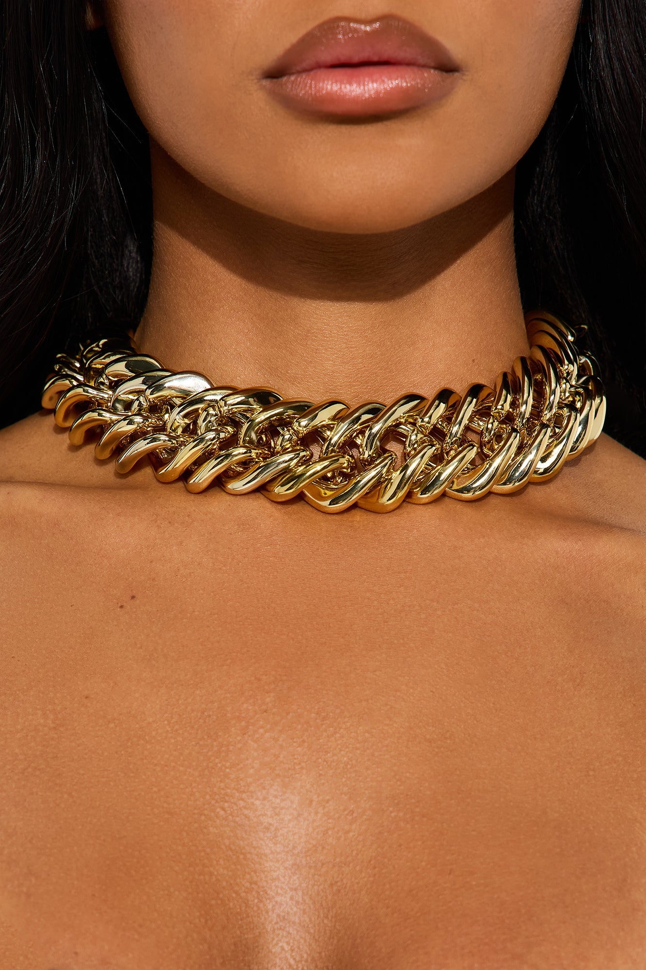 Life In Luxury Single Chain Necklace - Gold