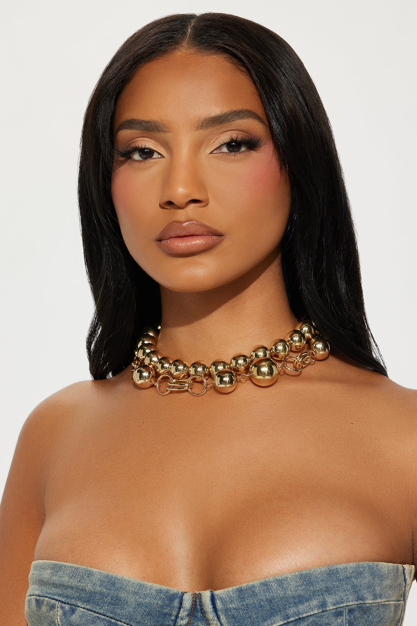 Keep You In Rotation Necklace - Gold