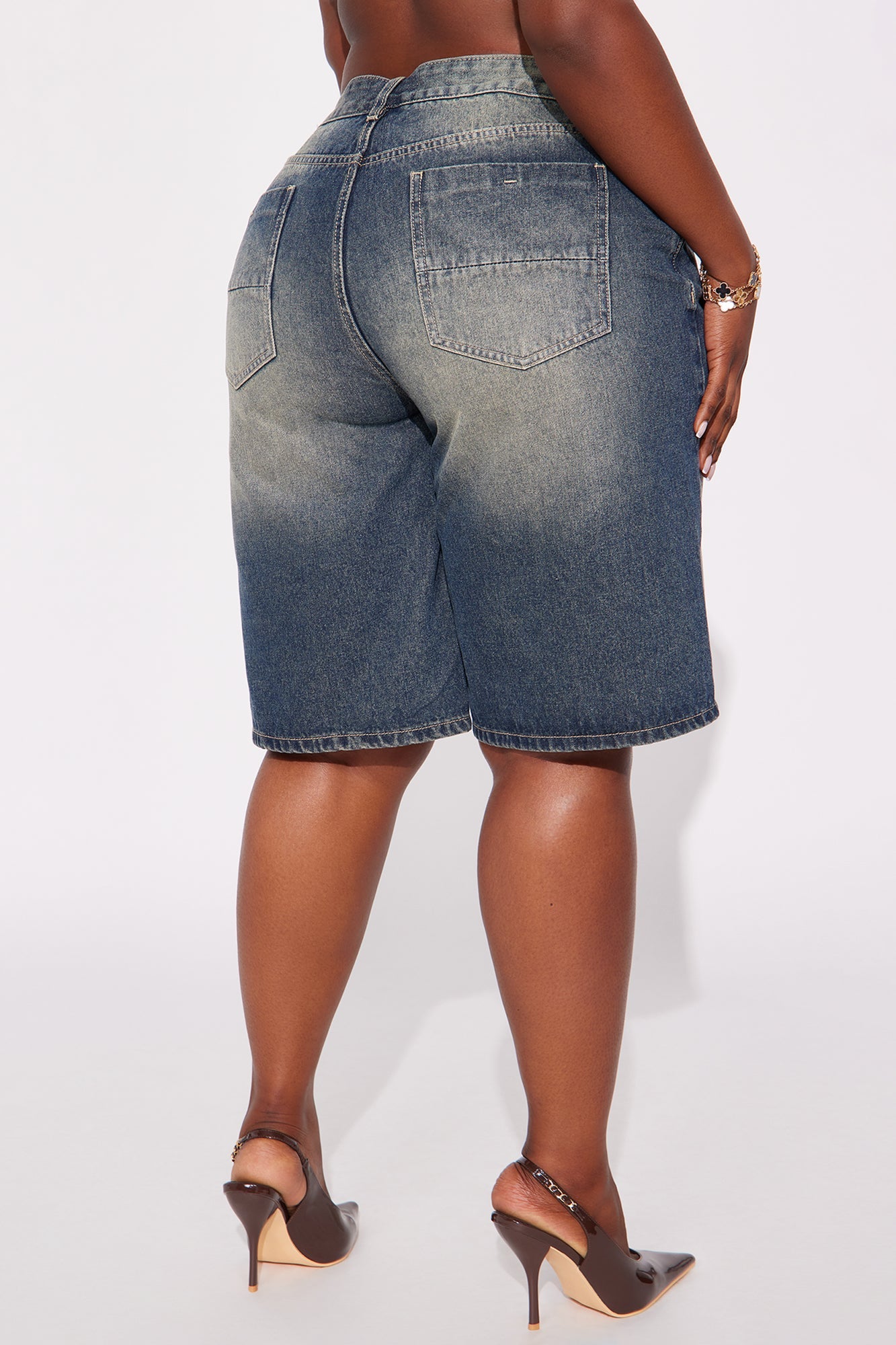 Basic Tinted Denim Jorts - Vintage Wash