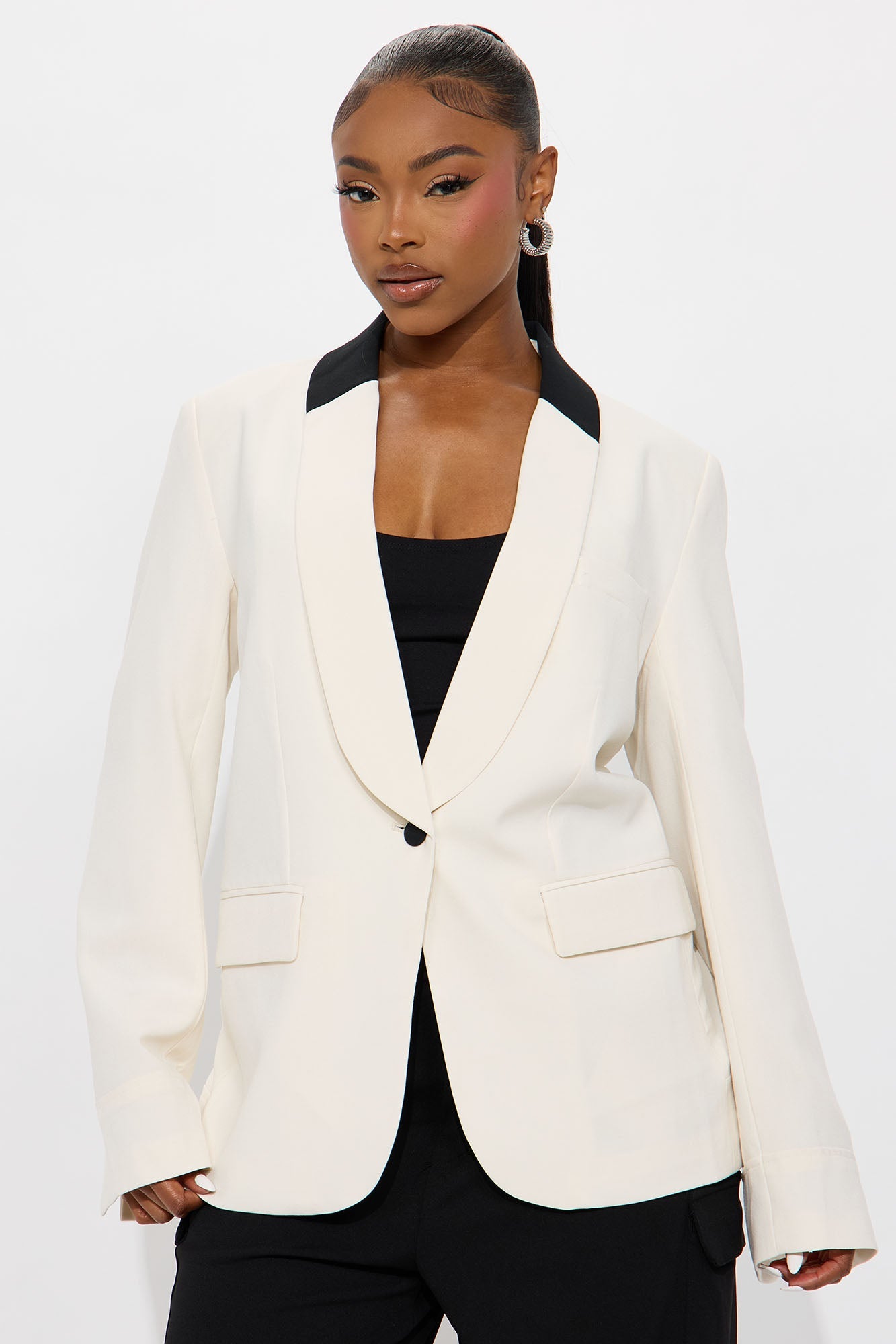 The Amalfi Fitted Blazer - Cream