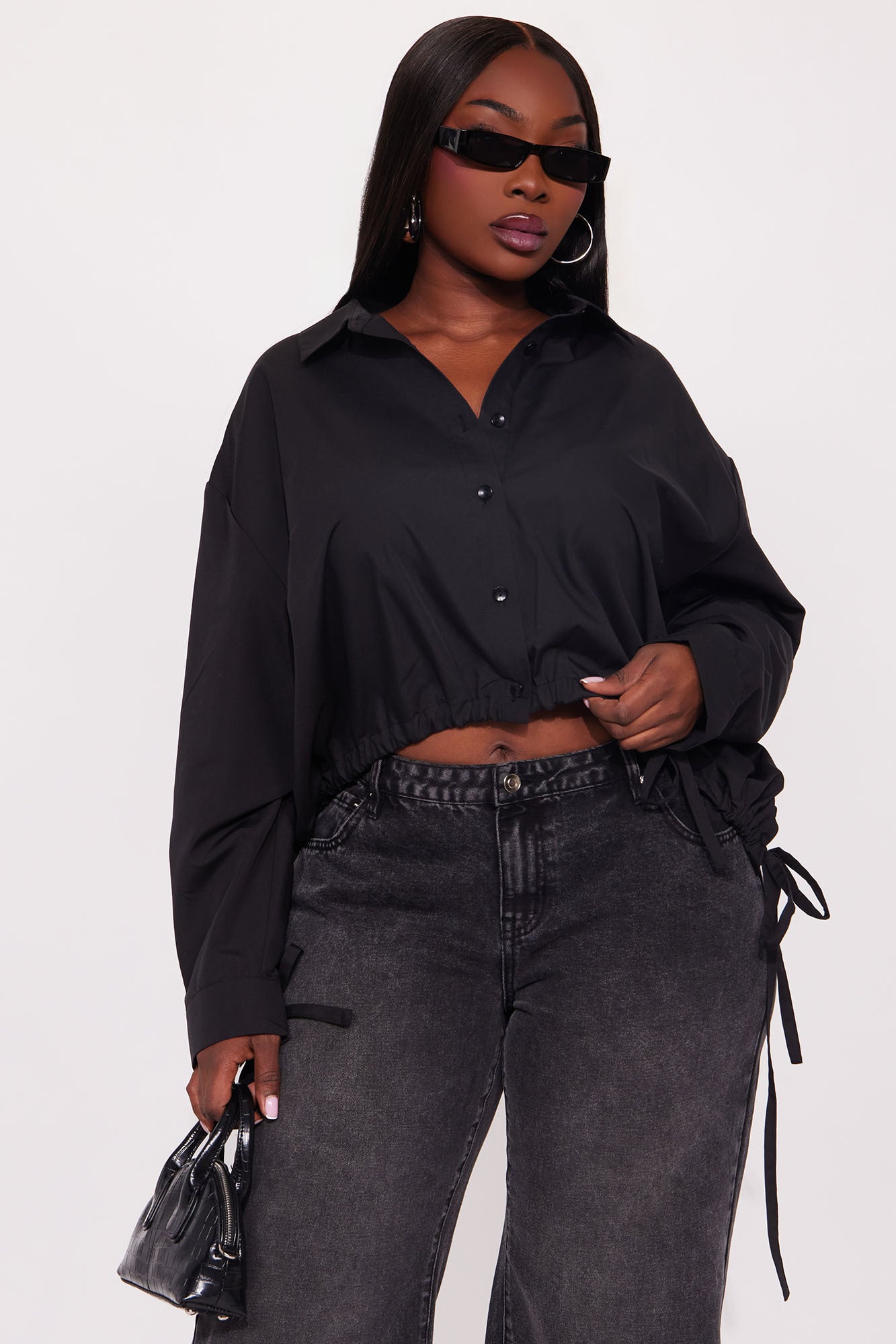 Perfect Illusion Poplin Shirt - Black