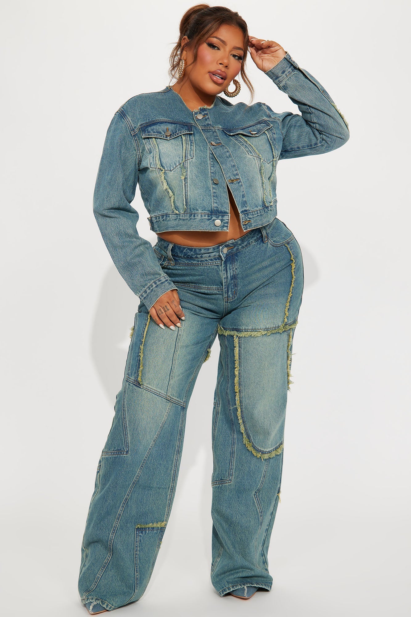 Belmont Baggy Tinted Jean - Medium Wash