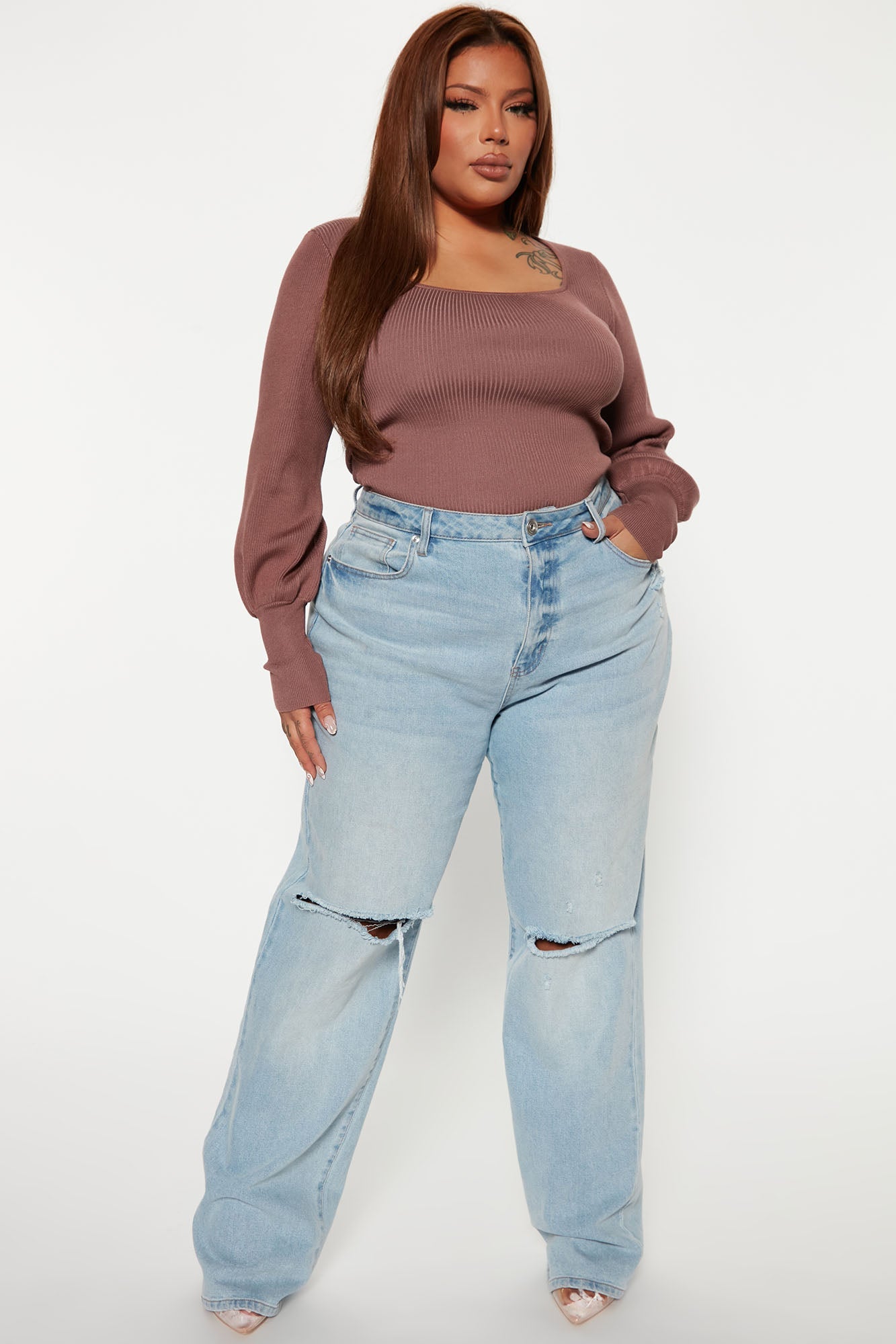 Higher Love Sweater - Brown