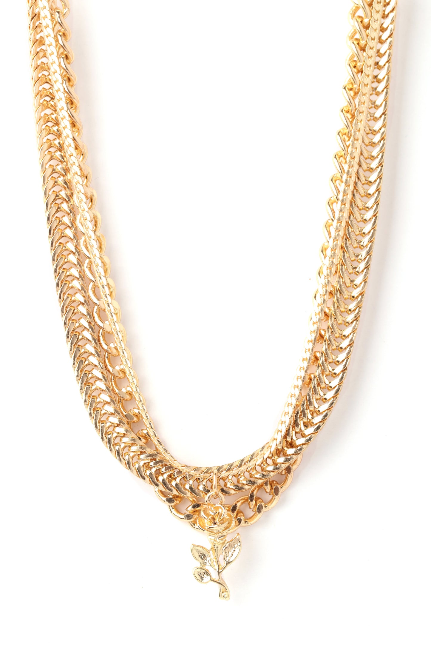 The Last Rose Necklace Set - Gold
