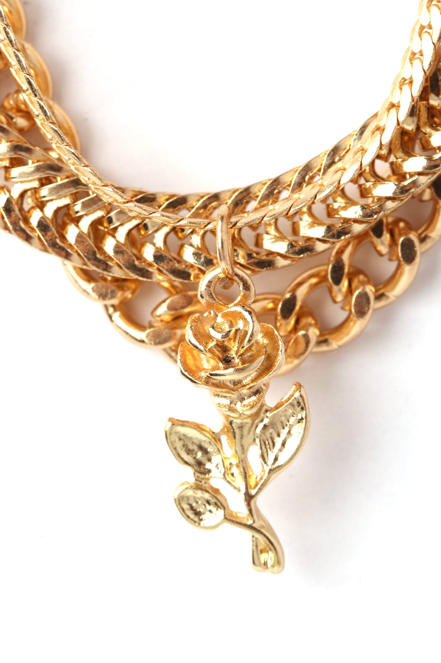 The Last Rose Necklace Set - Gold