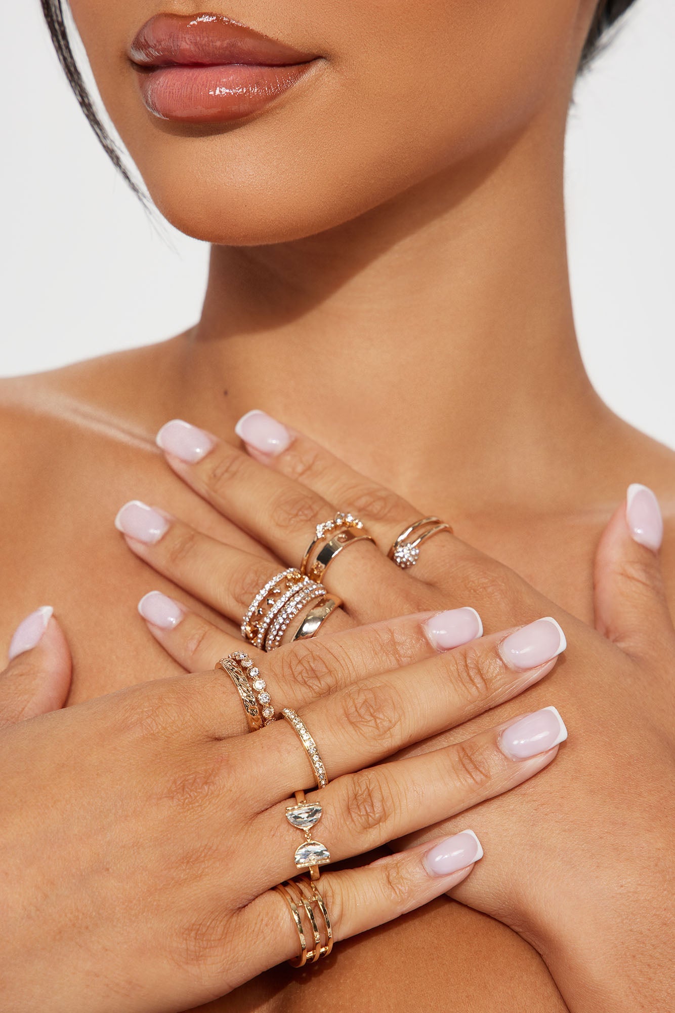 Take Me Dancing 12 Piece Ring Set - Gold