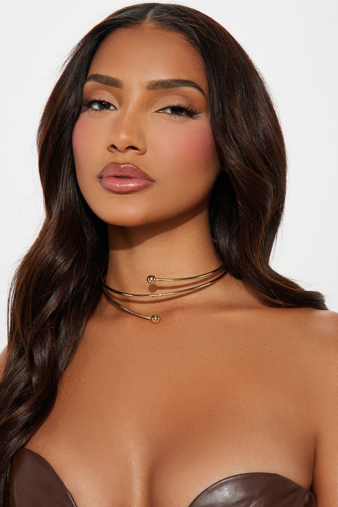 Silly Happy Moments Choker - Gold